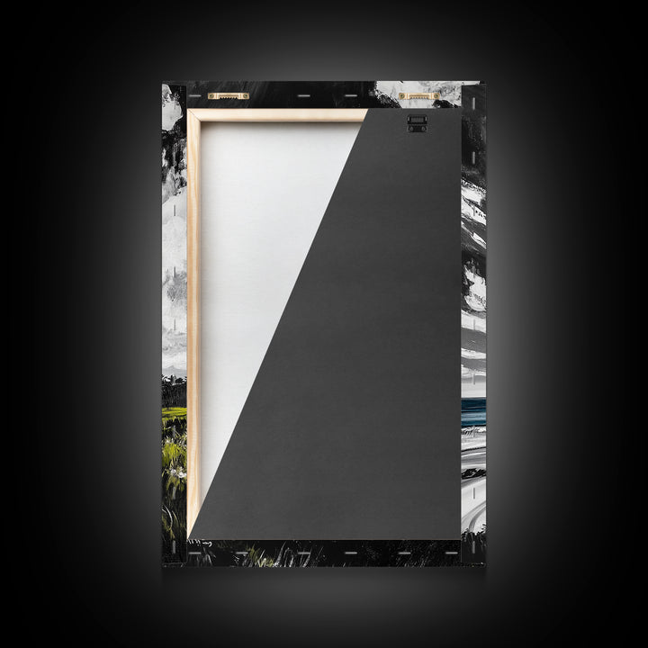 Castle View, Dramatic Seascape Art, Coastal Landscape Print, Nautical Decor, Ocean Lover Gift, Framed Canvas Print, Travel Aesthetic