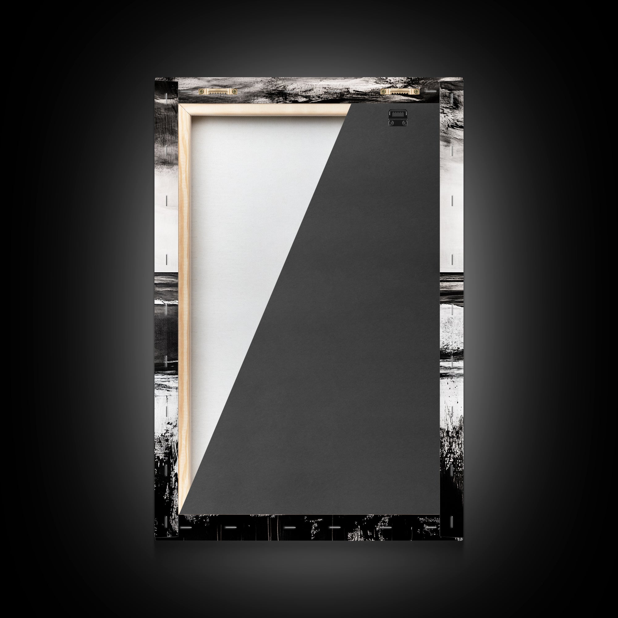 Black White Waves, Ocean Wall Art, Minimalist Coastal, Framed Canvas Print, Beach House Decor, Monochrome Seascape, Surfer Gift