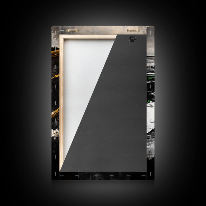 Coastal Cliffs, Ocean Waves, Beach Landscape, Nature Wall Art, Framed Canvas Print, Living Room Decor, Modern Seascape, Blue Tones