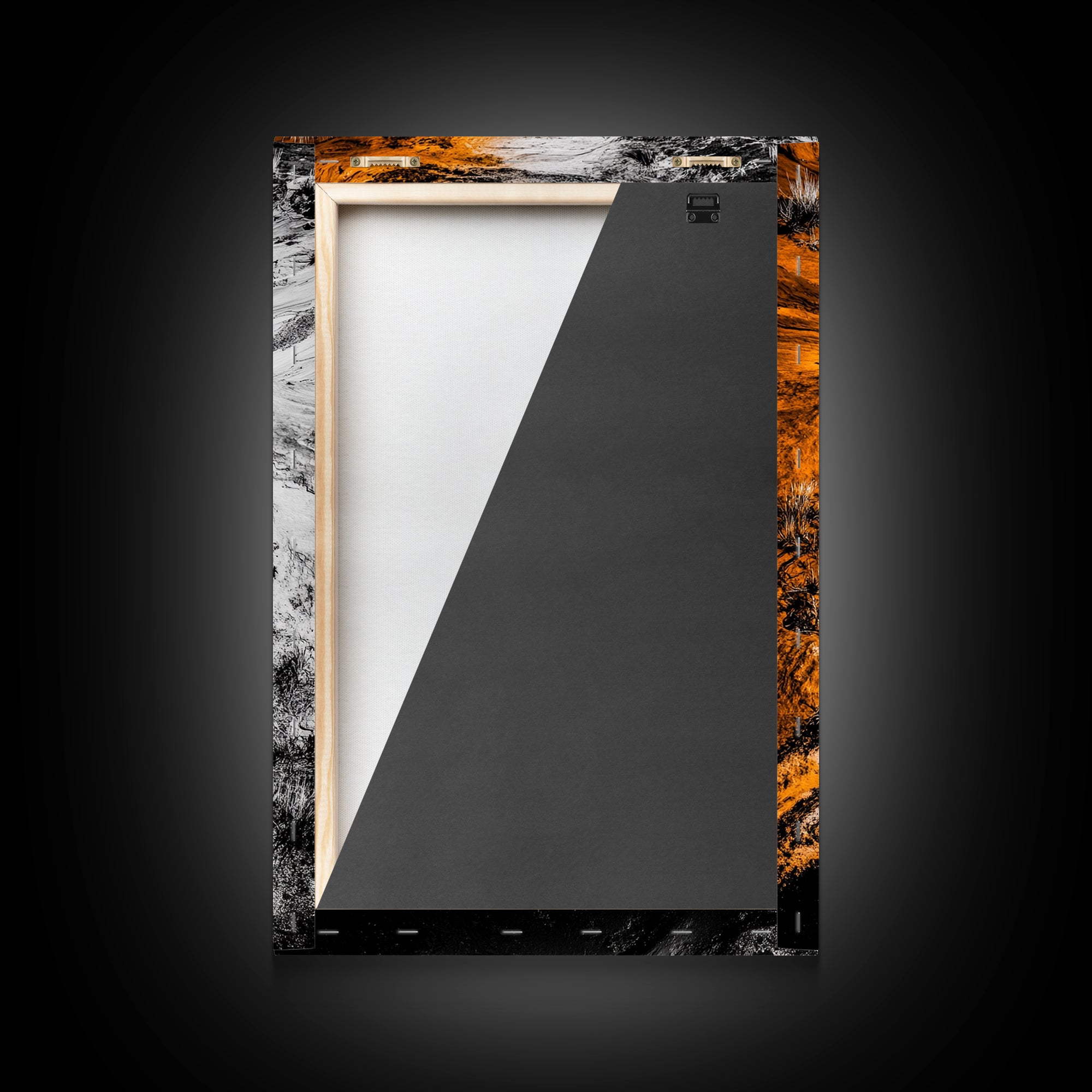 Desert Path Print, Abstract Art, Earthy Wall Decor, Bohemian Landscape, Modern Southwest Art, Fall Aesthetic Print, Framed Canvas Print