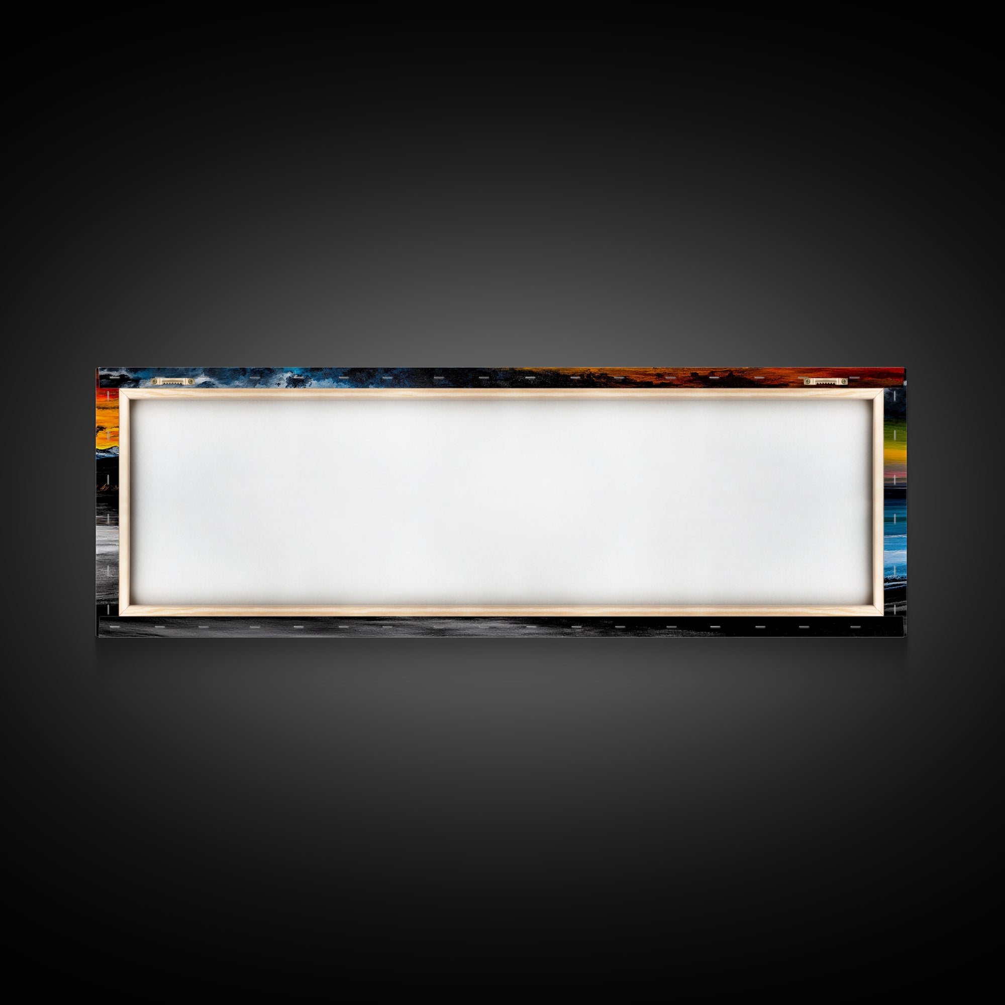 Dramatic Beach Sunset, Golden Coastal Painting, Moody Ocean Wall Art, Vibrant Seascape Print, Tropical Home Decor, Framed Canvas Print