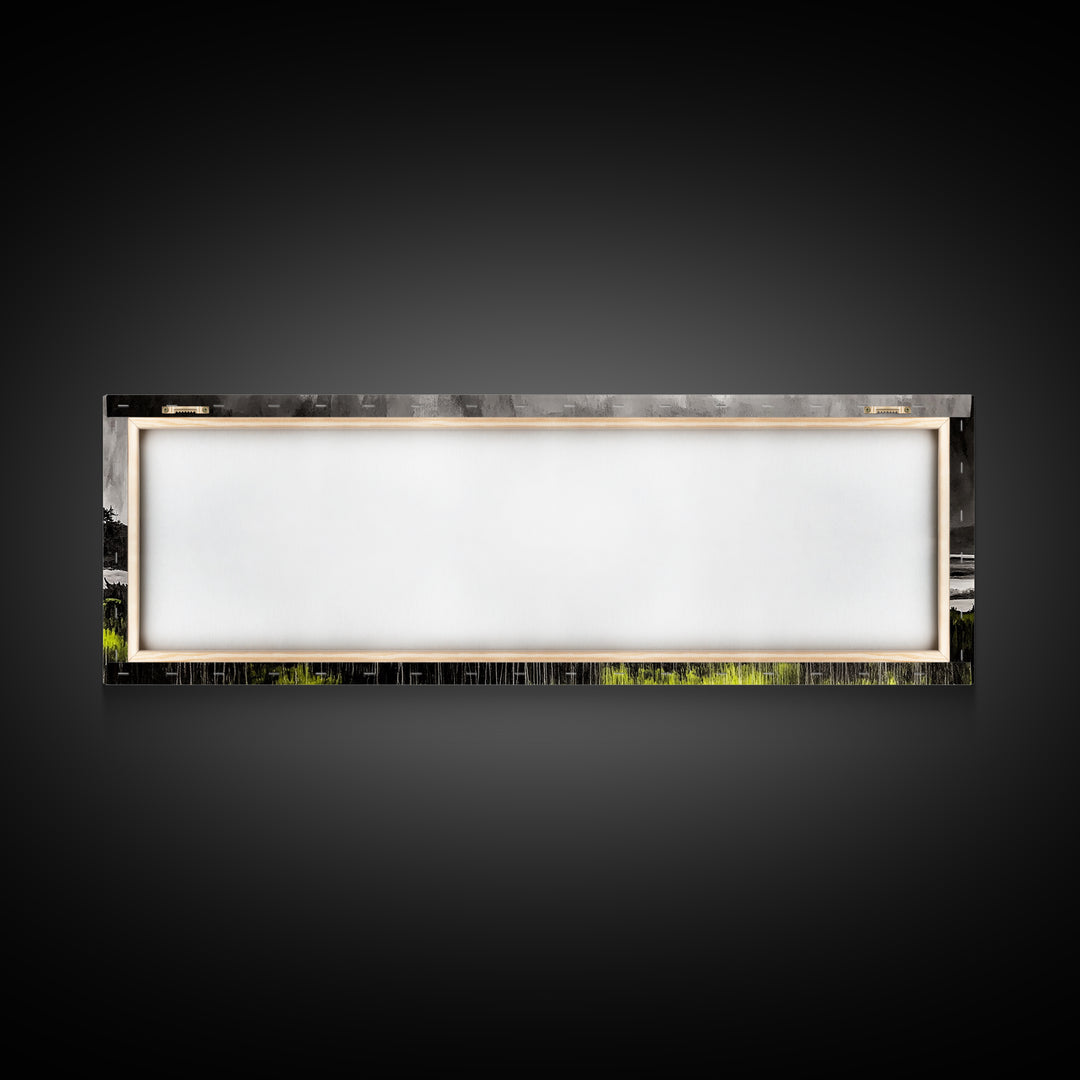 Coastal Storm, Ocean Waves, Black White Gray, Canvas Print, Beach House Decor, Nautical Wall Art, Modern Seascape, Bedroom Art