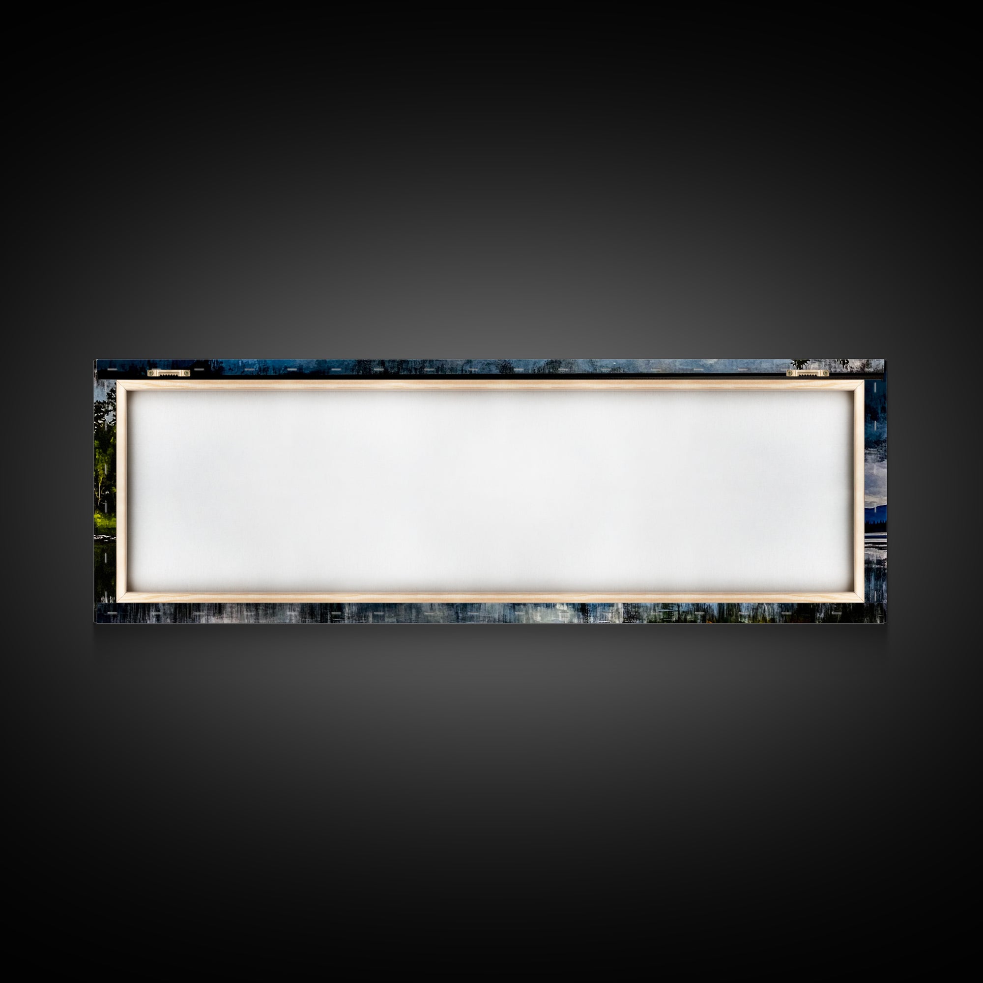 Cabin on the Lake, Peaceful Landscape, Nature Lover Art, Framed Canvas Print, Mountain View, Serene Wall Decor, Scenic Painting