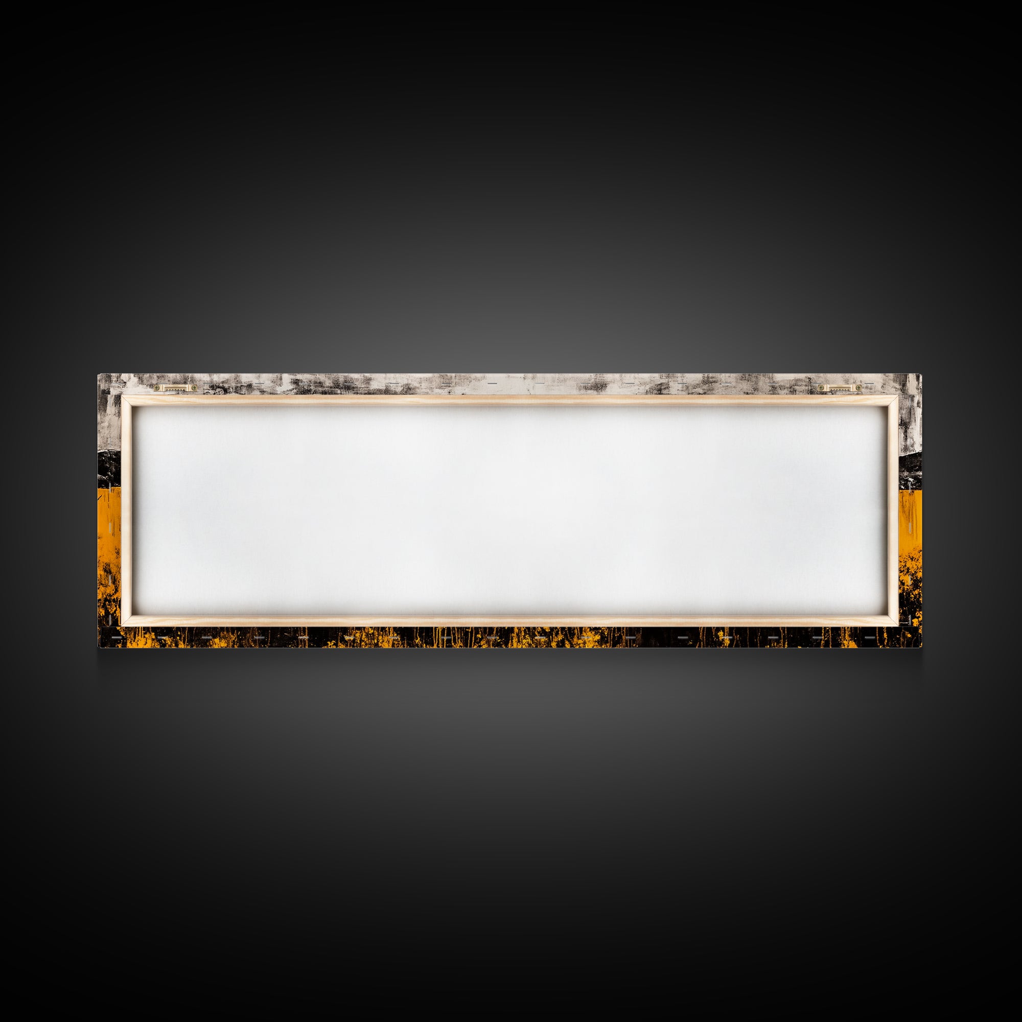 Desert Village, Southwestern Art, Yellow Landscape, Canvas Print, Rustic Wall Decor, Living Room Wall Art, Modern Abstract, Boho Aesthetic