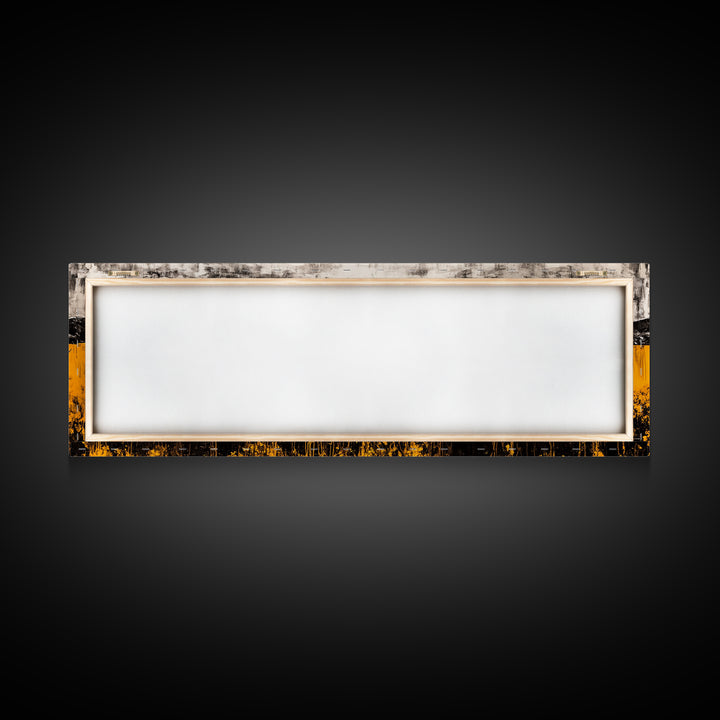 Desert Village, Southwestern Art, Yellow Landscape, Canvas Print, Rustic Wall Decor, Living Room Wall Art, Modern Abstract, Boho Aesthetic