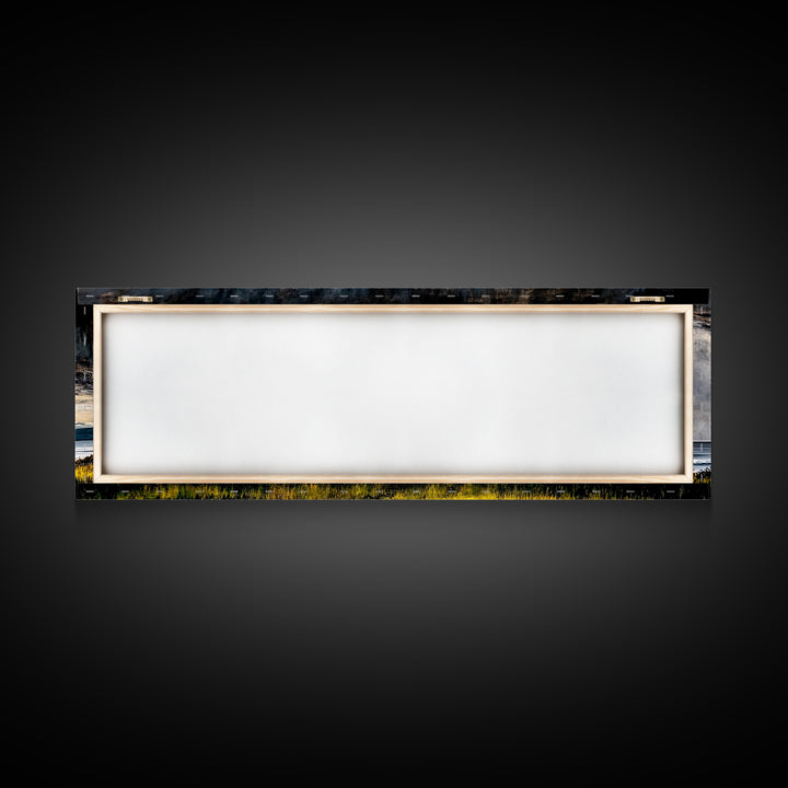 Coastal Storm, Dramatic Sky, Seascape Painting, Canvas Print, Ocean Wall Art, Minimalist Style, Large Art, Bedroom Decor, Moody Tones