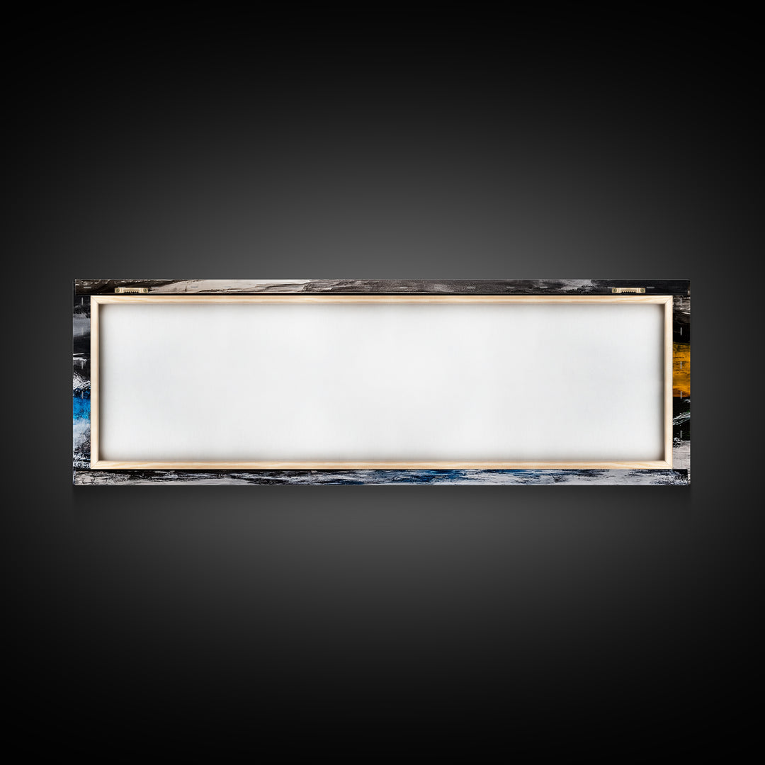 Blue, Green, Wave, Framed Canvas Print, Ocean Wall Art, Surfer Gift, Coastal Living Decor, Modern Abstract Seascape, Minimalist Art Piece