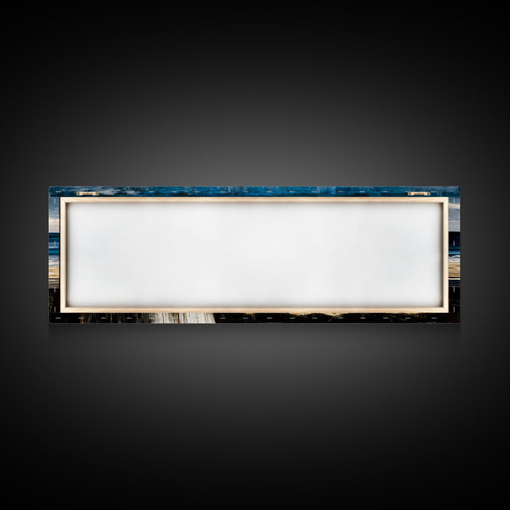 Beach Barrel, Nautical Wall Art, Coastal Home Decor, Canvas Print, Ocean Blue Wall Art, Rustic Seaside, Living Room Decor, Beach House Art