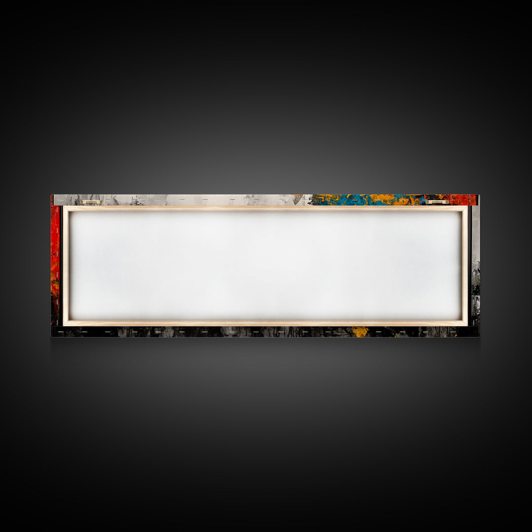 Autumn Forest, Vibrant Foliage, Fall Landscape, Nature Inspired Art, Framed Canvas Print, Cozy Home Decor, Rustic Cabin Wall Art, Boho Aesthetic