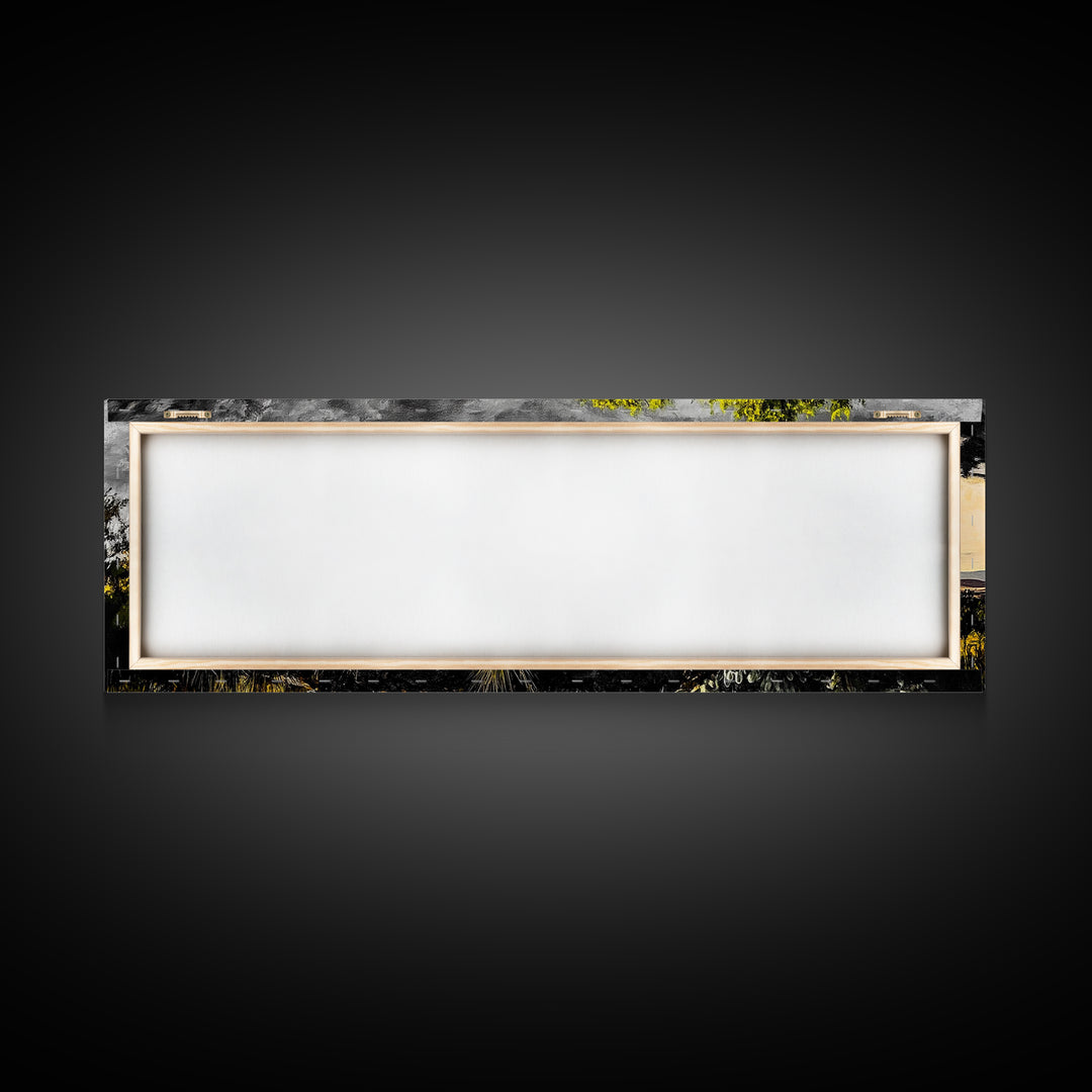 Desert Sunset, Cactus Landscape, Southwest Art, Nature Wall Decor, Framed Canvas Print, Earthy Home Decor, Rustic Western Art, Moody Wall Decor