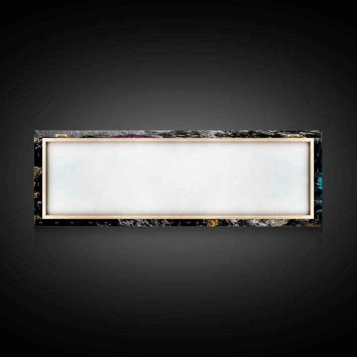 Abstract Reef, Vibrant Ocean, Canvas Print, Underwater Fantasy, Coastal Home Art, Marine Life Artwork, Modern Ocean Wall Decor