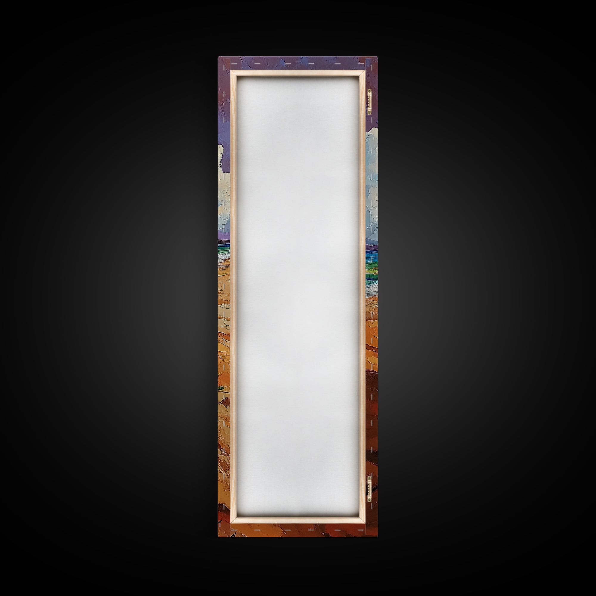 Beach Sword, Coastal Flowers, Tropical Beach Art, Vibrant Ocean Decor, Nautical Boho Style, Entryway Accent, Canvas Print