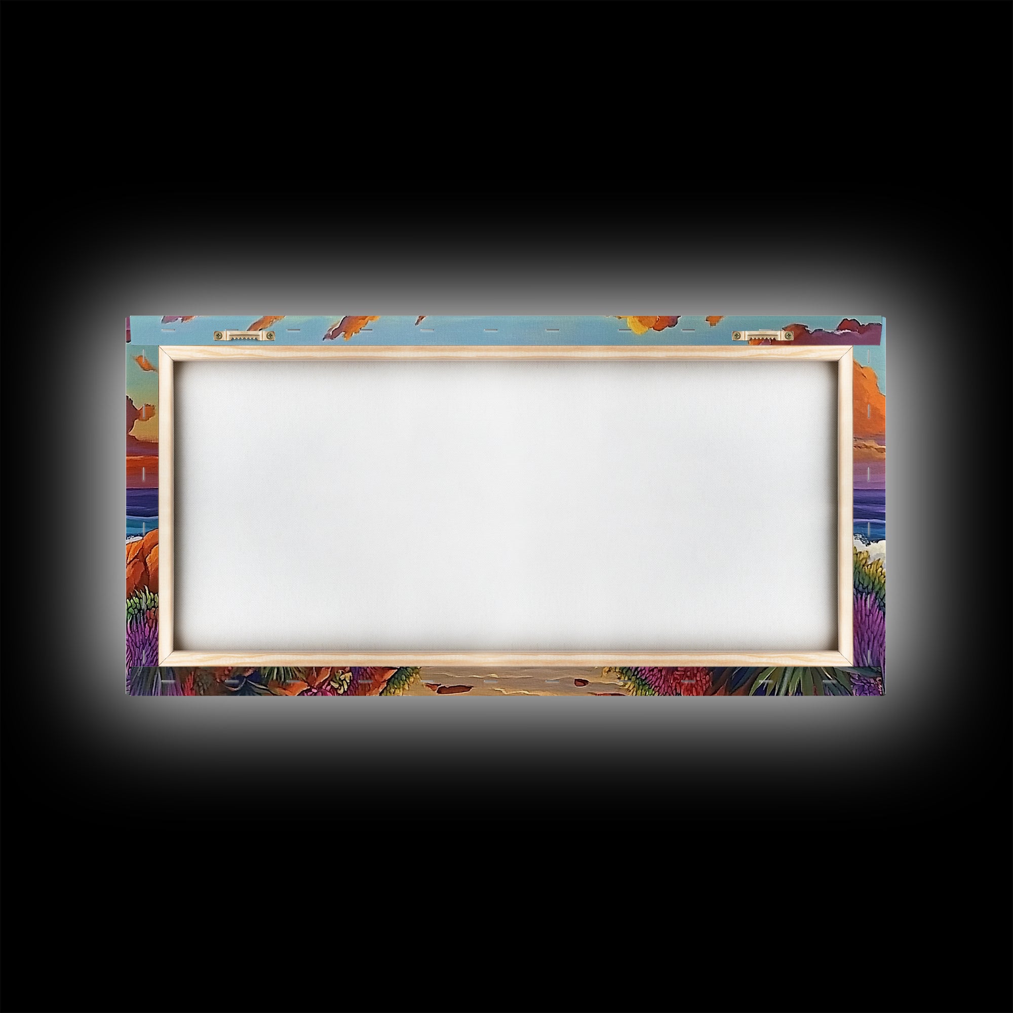 Beach Sunset, Waves, Pastel, Canvas Print, Seaside Landscape Art, Coastal Home Wall Decor, Serene Living Room Accent