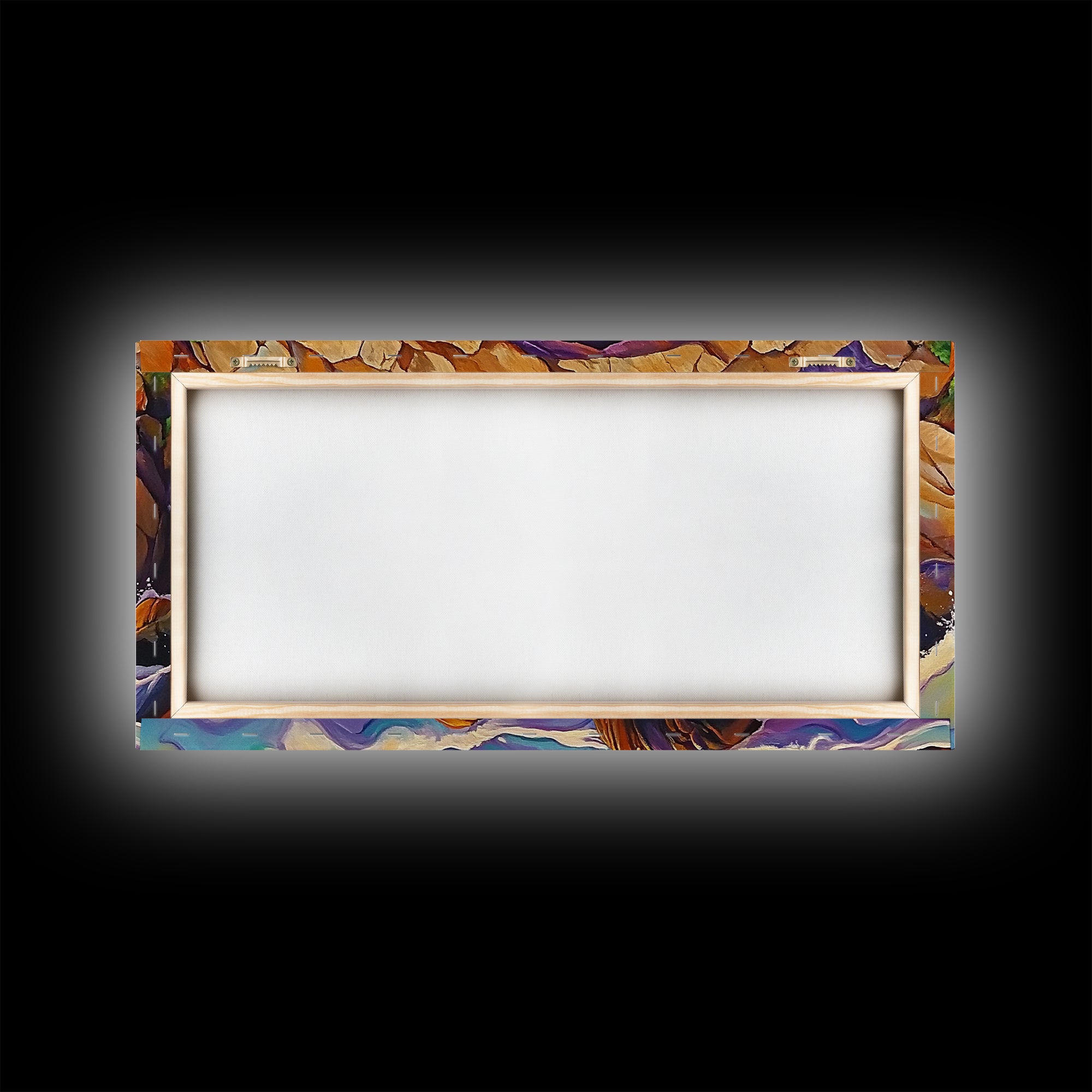 Cave Ocean, Wave, Cliff, Canvas Print, Coastal Nature Art, Bold Seaside Landscape Painting, Living Room Wall Decor, Nature Escape