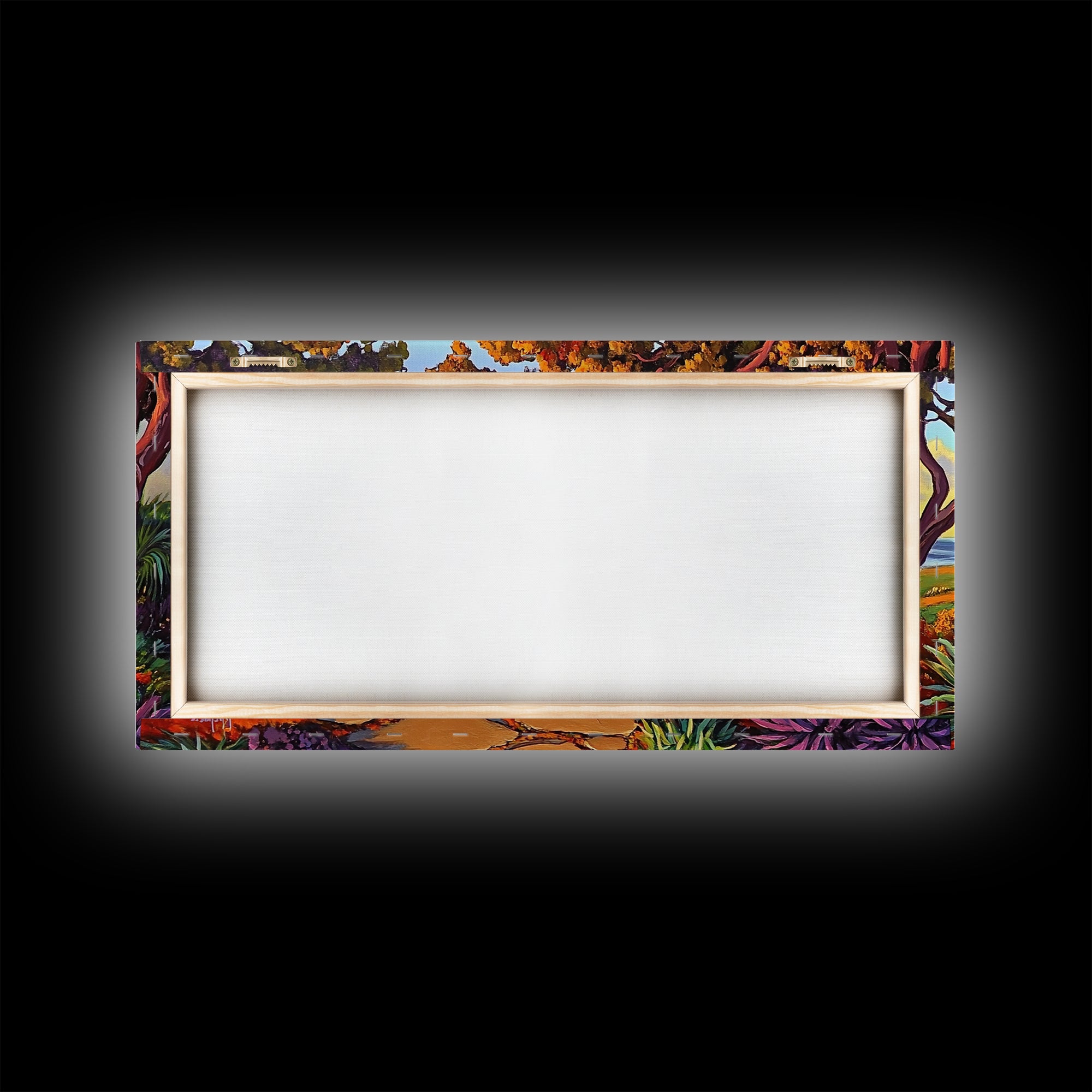 Cross Memorial, Sunset, Framed Canvas Print, Peaceful Autumn scene with cross and mountain view, ideal Fall Living Room Wall Art