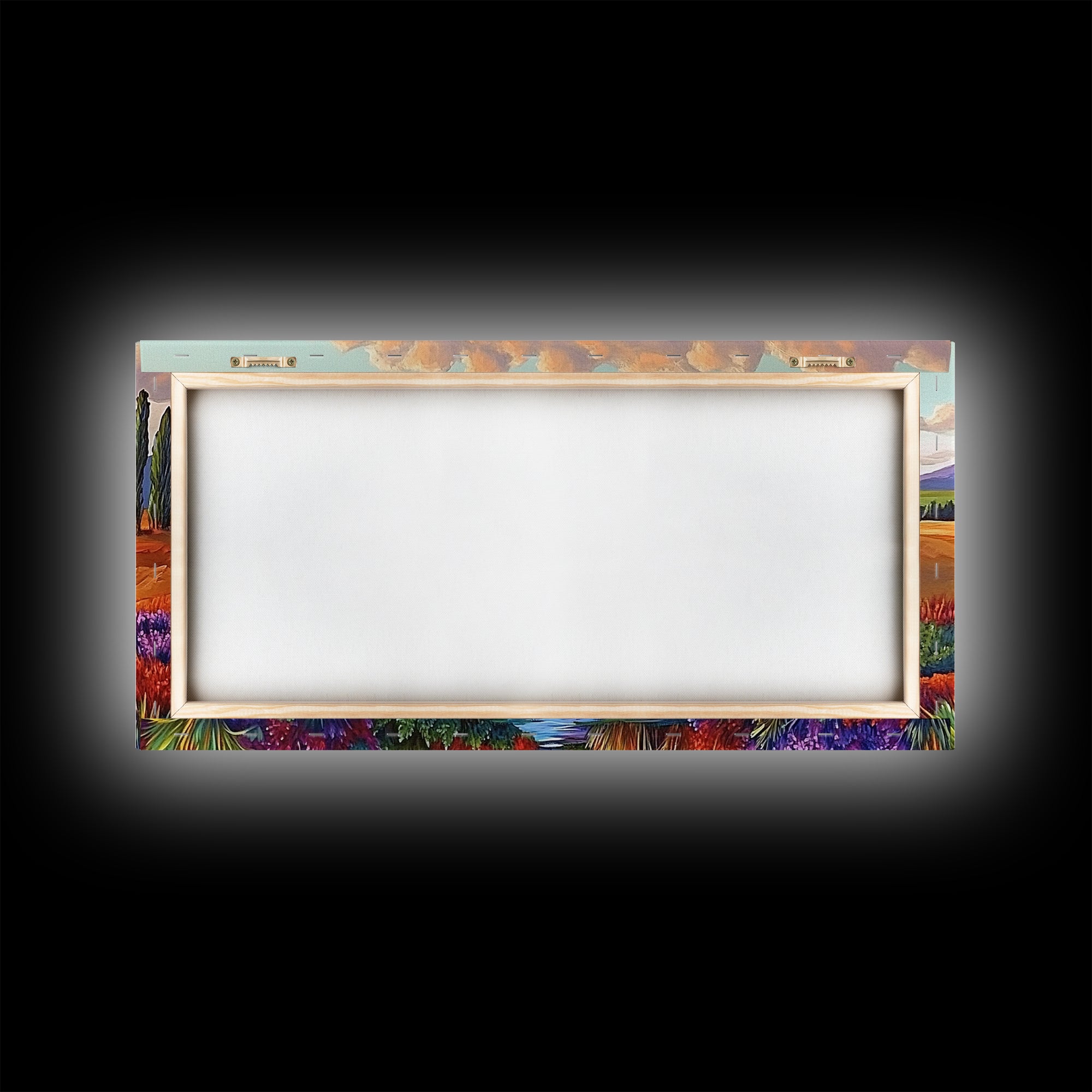 Autumn River, Golden Fields, Mountain View, Canvas Print, Fall Landscape Wall Art, Rustic Living Room Art, Seasonal Entryway Decor