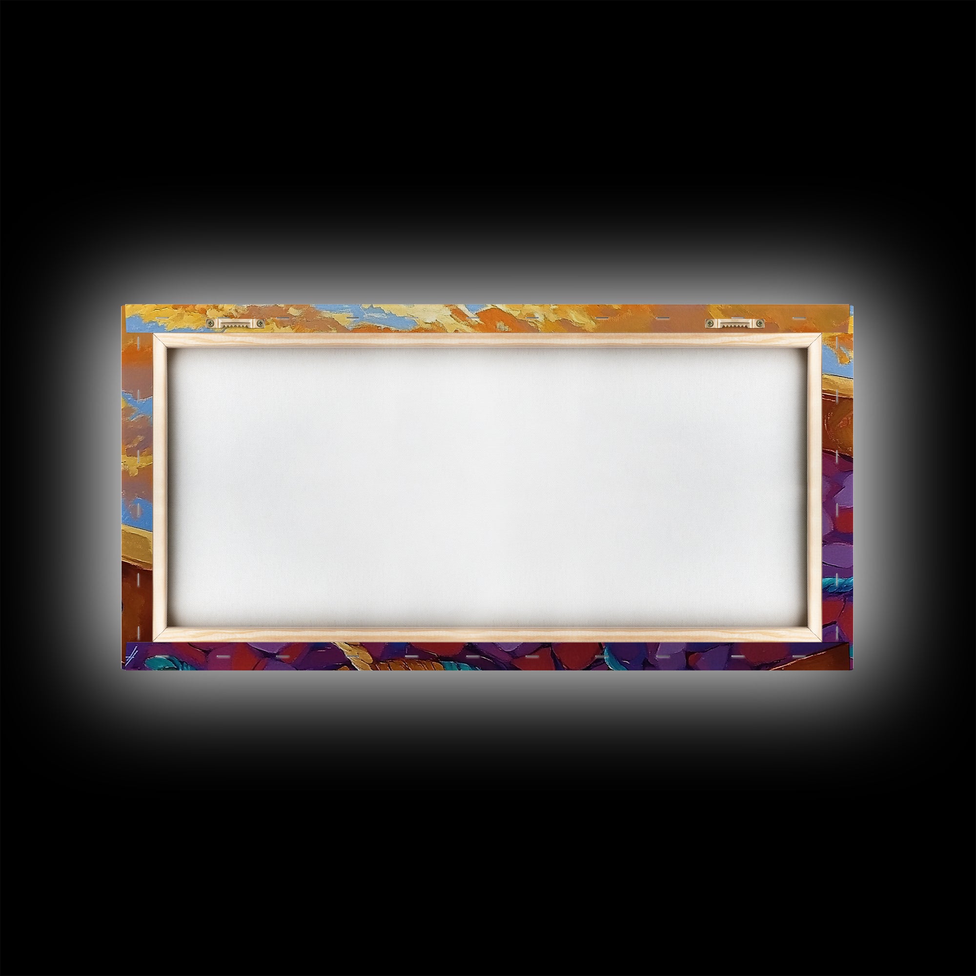 Desert Rope, Western Decor, Rustic Sunset, Framed Canvas Print, Southwestern Wall Art, Bold Kitchen or Ranch Style Office Decor