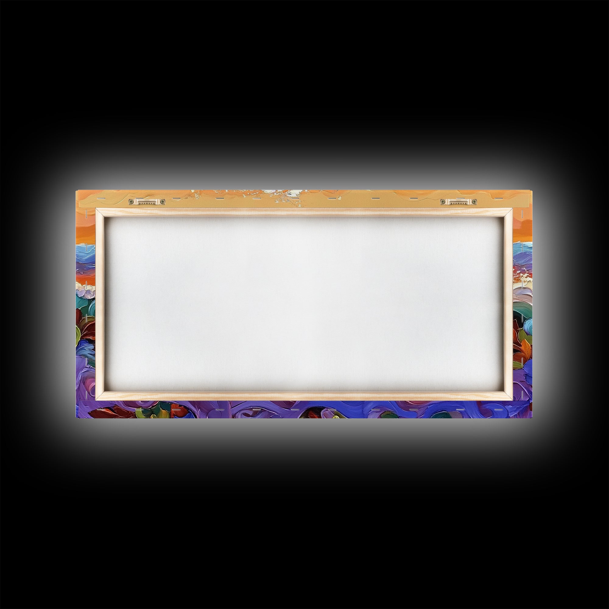 Bold Waves, Abstract, Ocean, Canvas Print, vibrant ocean wave art, abstract palette knife style, beach home décor, kitchen wall art