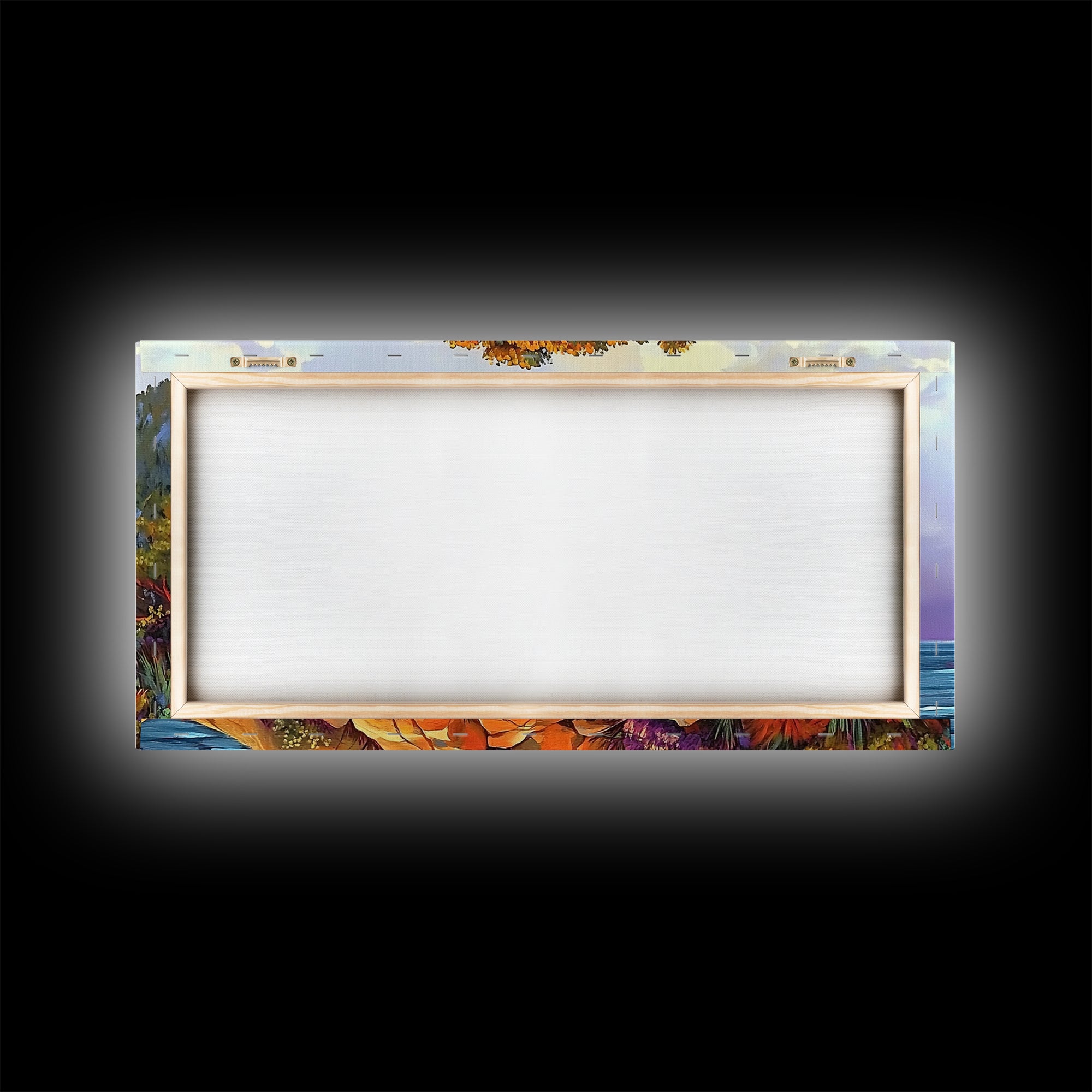 Coastal Tree, Sunset, Ocean, Vibrant tree coastal scene, Canvas Print, Fall Decor, Nature Art, Living Room Wall Art, Earthy Tones