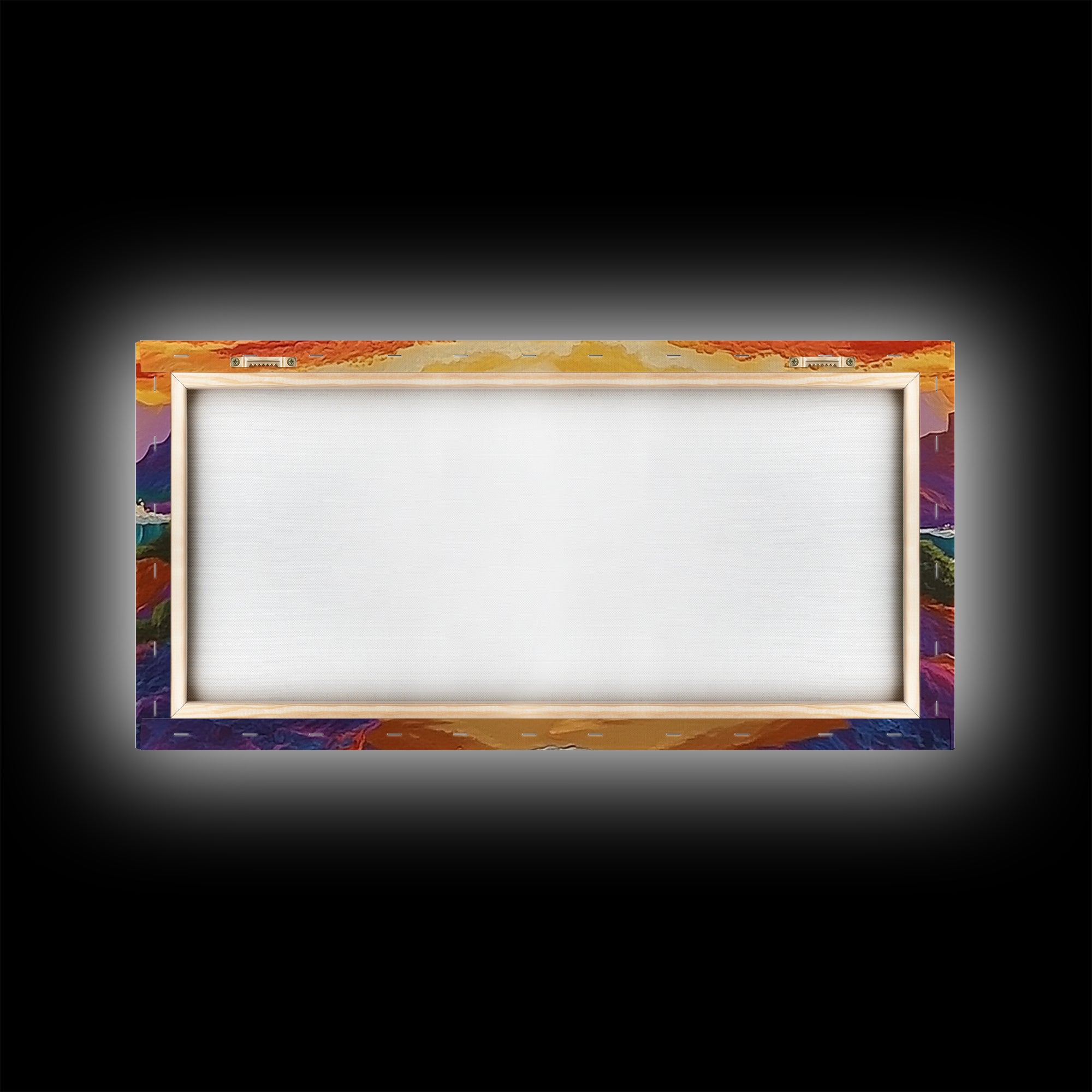 Coastal Sunset, Crashing, Waves, Canvas Print bold seascape painting Living Room Wall Art tropical ocean wall decor beach house style