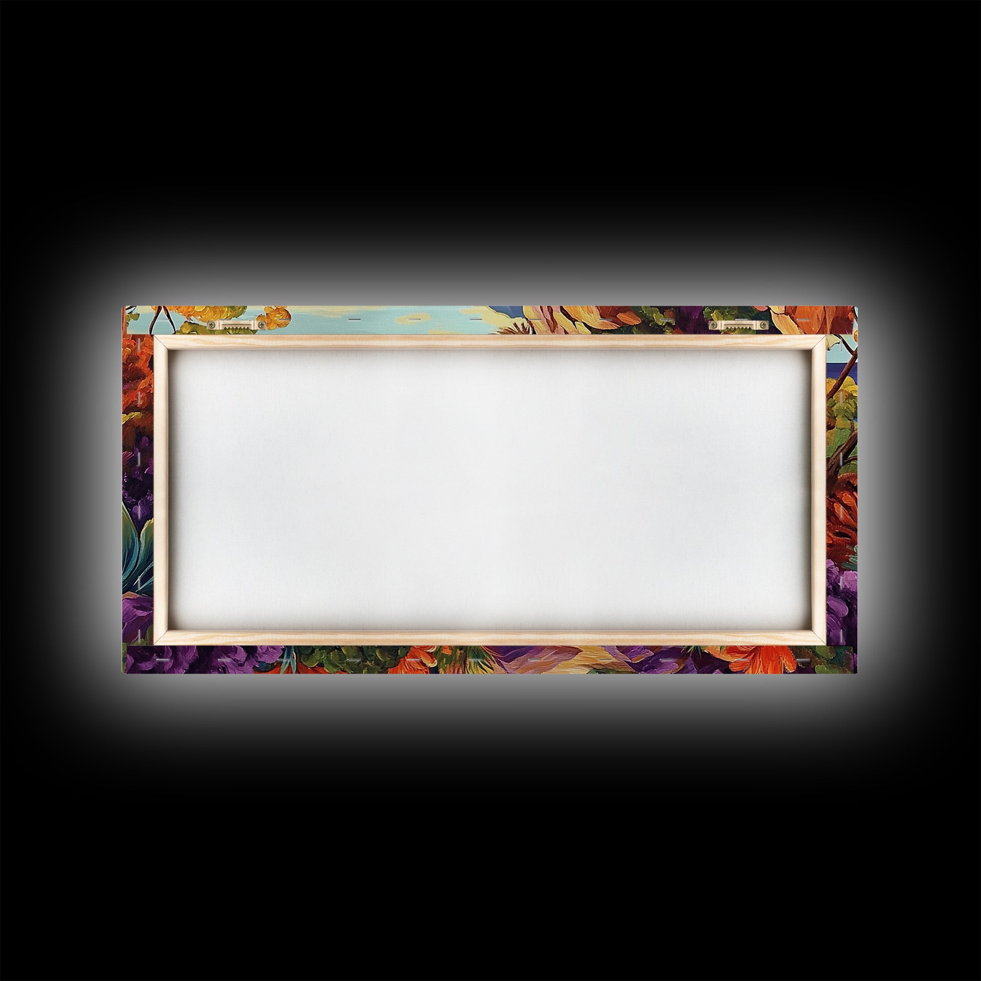 Cove Beach, Tropical, Hideaway, Coastal beach hideaway Canvas Print, tropical wall art, bedroom ocean view, vibrant color landscape