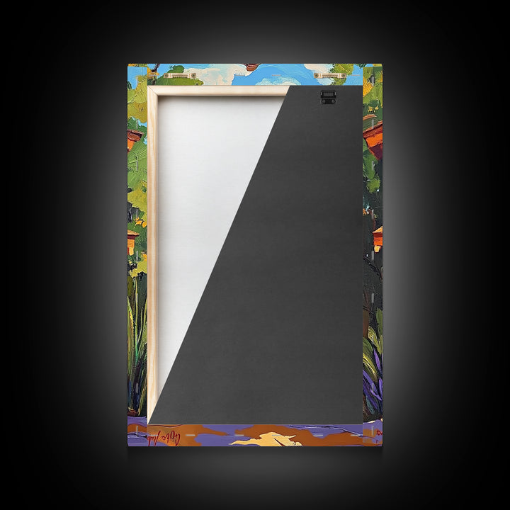 Cabin Cozy, Rustic, Nature, Framed Canvas Print log cabin wall art, autumn home decor, rustic living room print, woodland boho wall decor