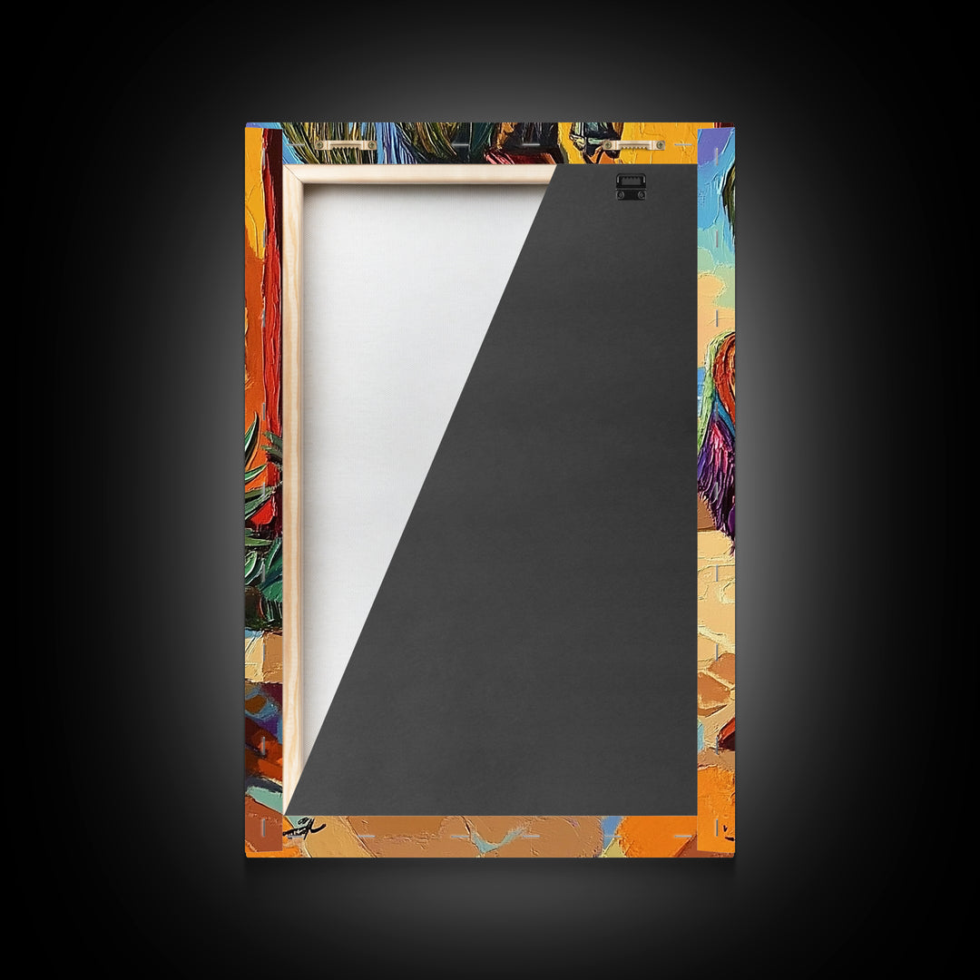 Chair Blanket, Breeze, Shore, Canvas Print, beach chair art, coastal boho decor, sunny retreat wall art, tropical relaxation, porch vibes