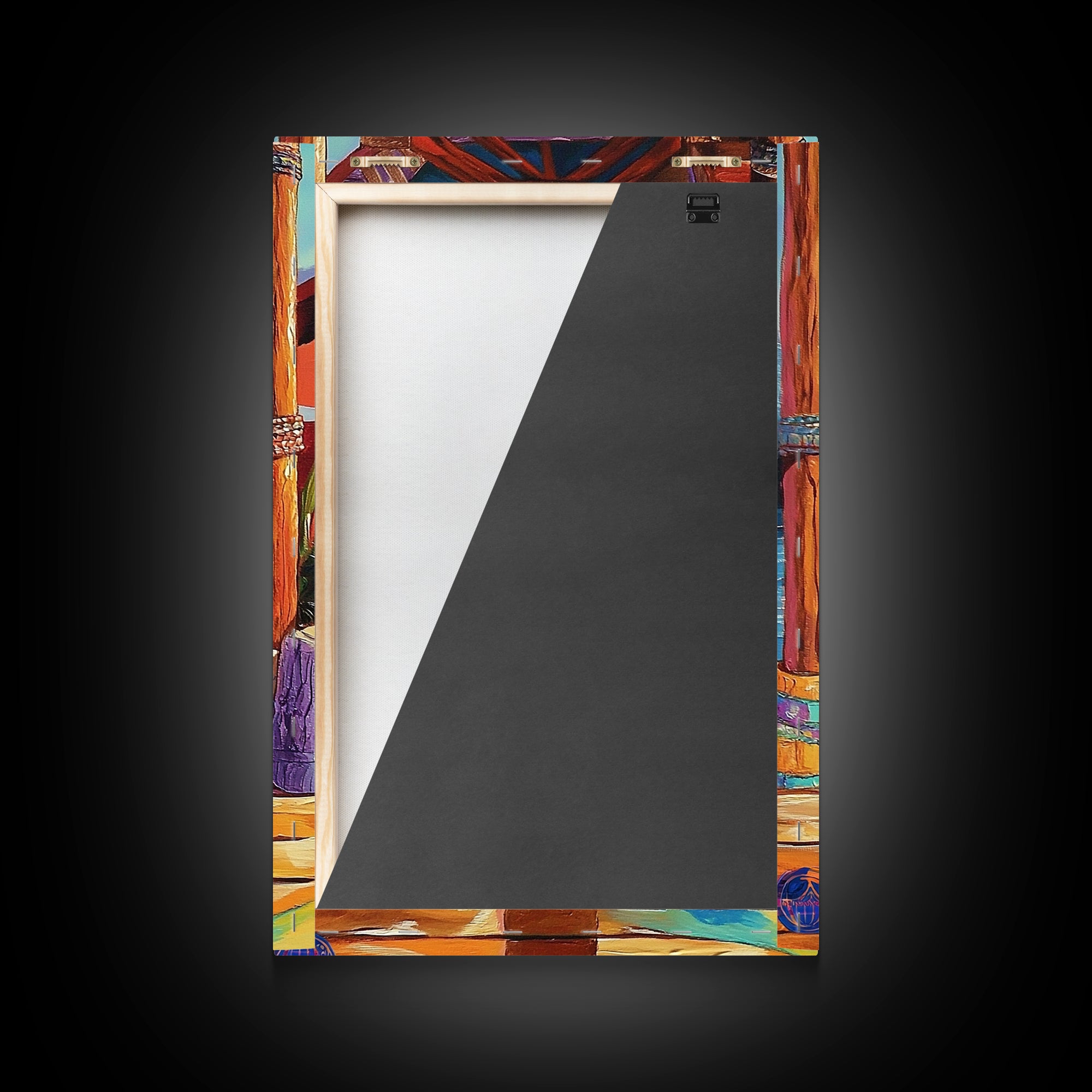 Dock Ocean, Pier, Sunset, Framed Canvas Print, Nautical Coastal Wall Art, Beach House Entryway Decor, Rustic Seaside Living Room