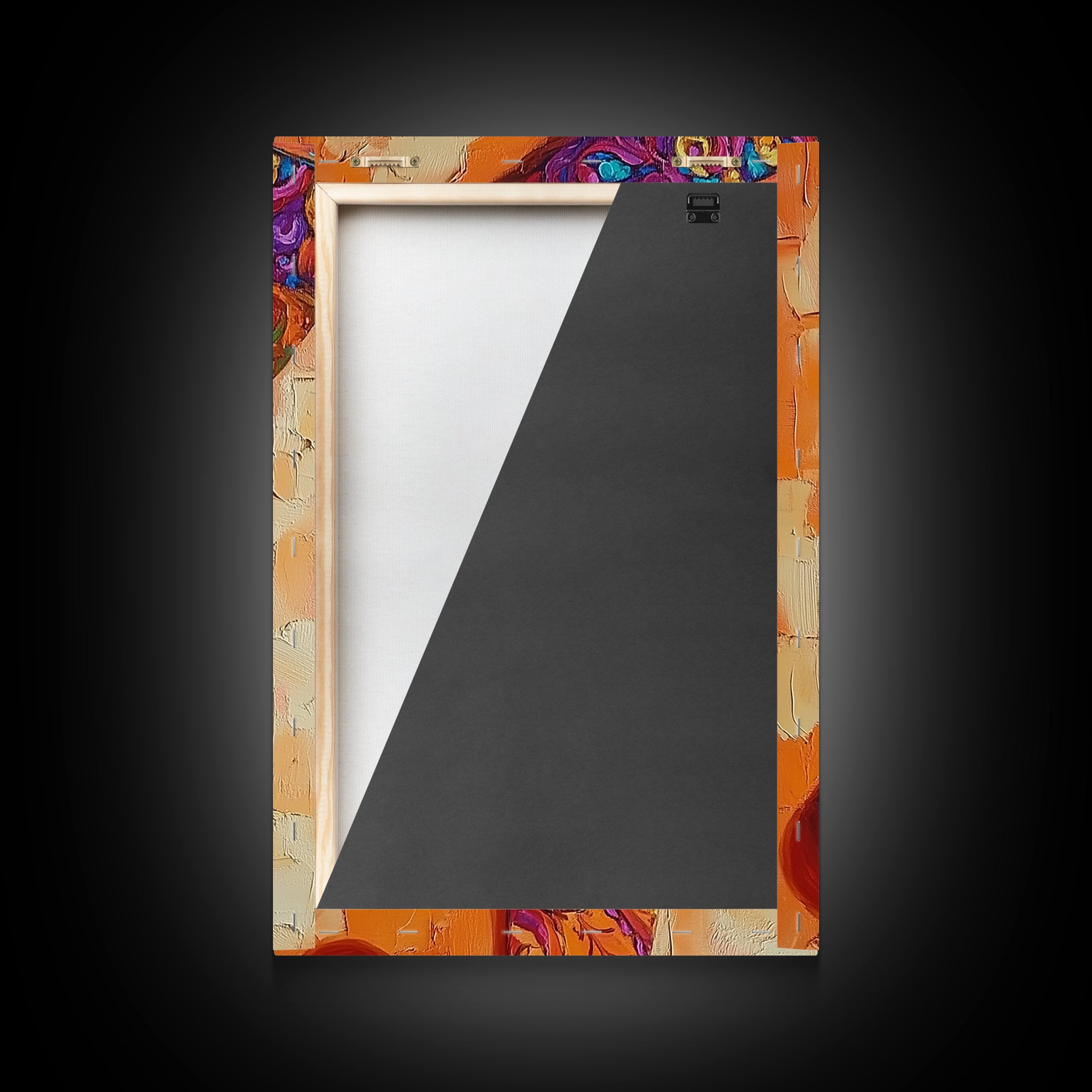 Bold Gun Art, Floral Pistol, Vibrant Western, Pop Art, Framed Canvas Print, Man Cave Wall Art, boho western decor, edgy wall art