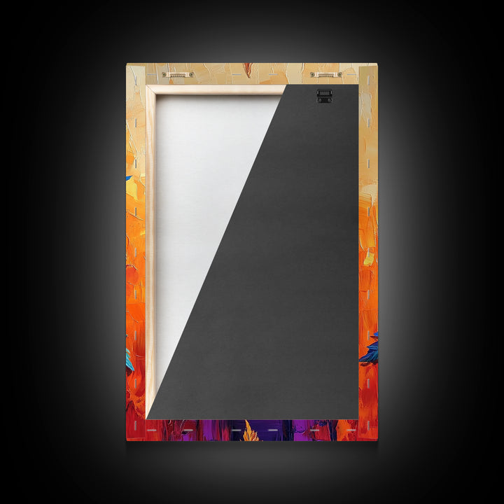 Compass, Rustic, Floral, Wall, Framed Canvas Print, Boho compass rose art with flowers, ideal bohemian home decor or entryway statement art