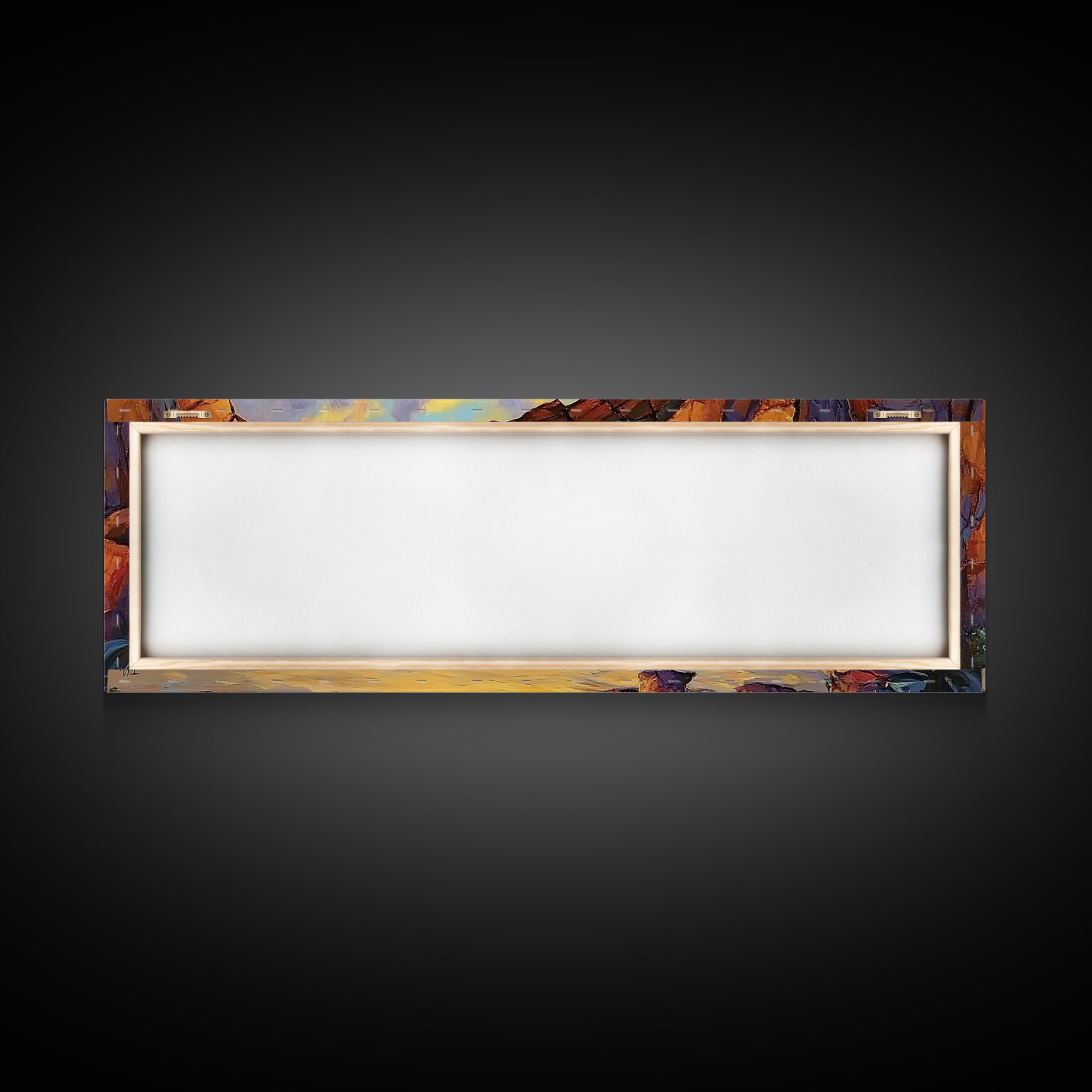 Coastal Archway View, Rocky Beach Sunset, Ocean Serenity, Framed Canvas Print, Nautical Living Room Art, Seaside Escape Scene