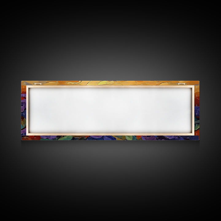 Colorful Fish Painting, Vibrant Sea Life, Abstract Ocean Creature, Marine Fantasy Style, Framed Canvas Print, Kids Room Underwater Art