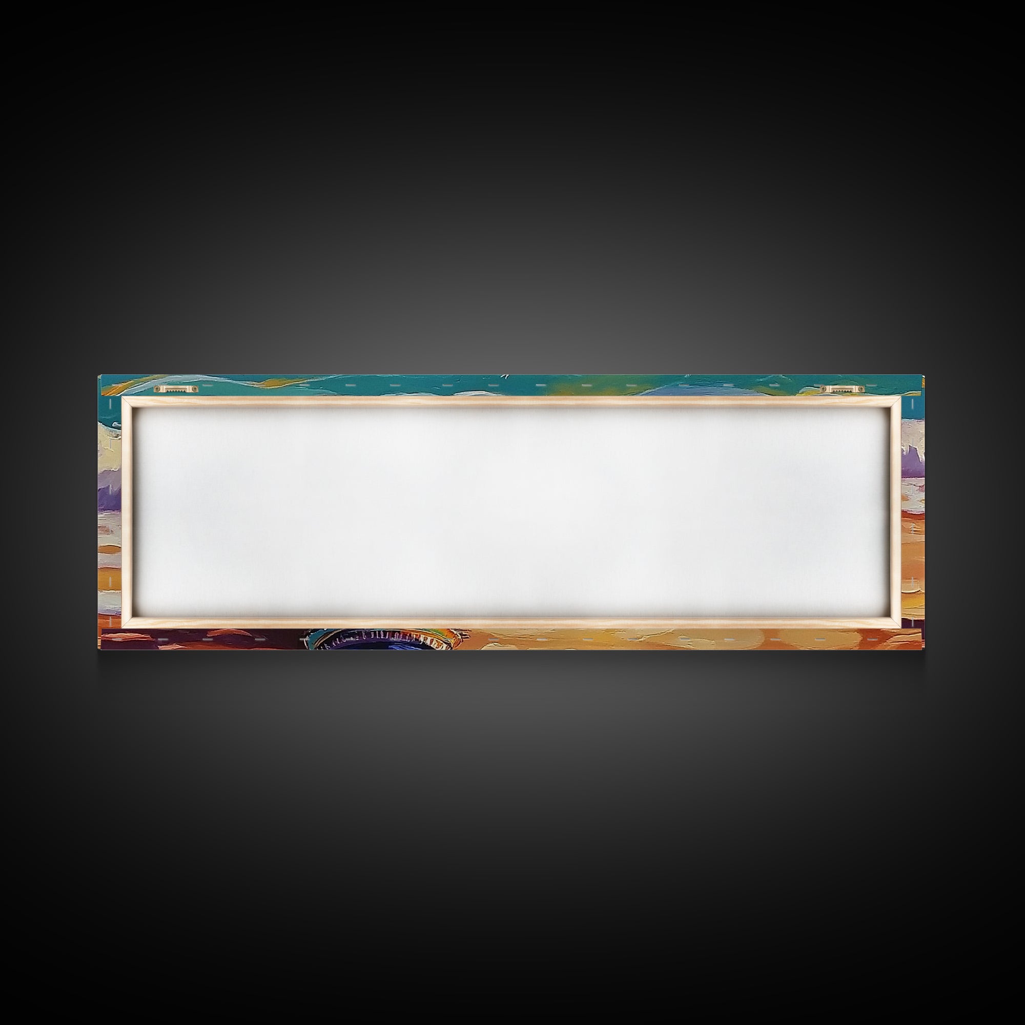 Beach Mug, Coastal Cup, Ocean Waves, Canvas Print, Beach Kitchen Art, Tropical Vibe, Boho Beach House, Nautical Wall Decor