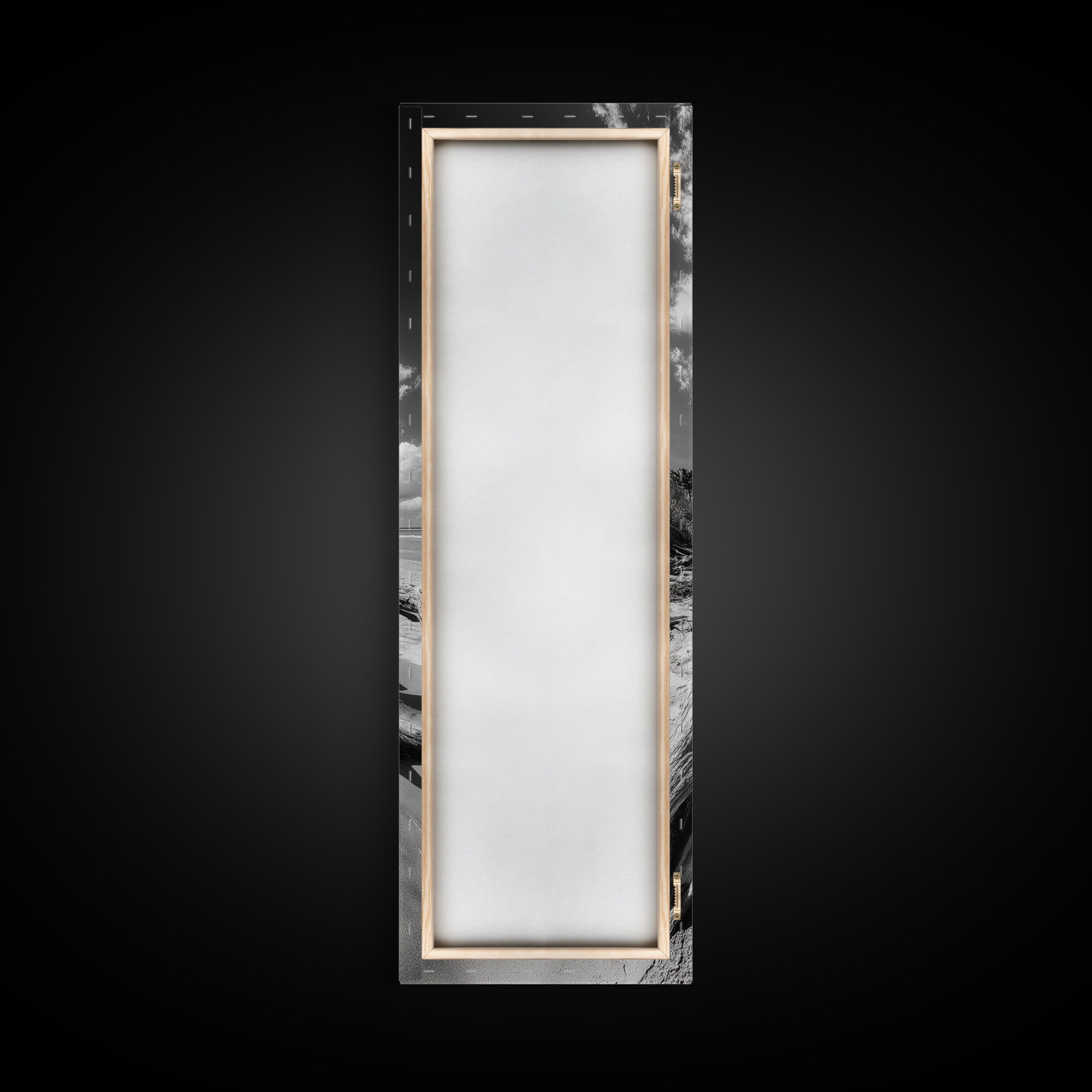 Coastal Driftwood, Sandy Beach, Ocean View, Rustic Style, Canvas Print, Fall Wall Art, Bathroom Decor, Nature Photography Art