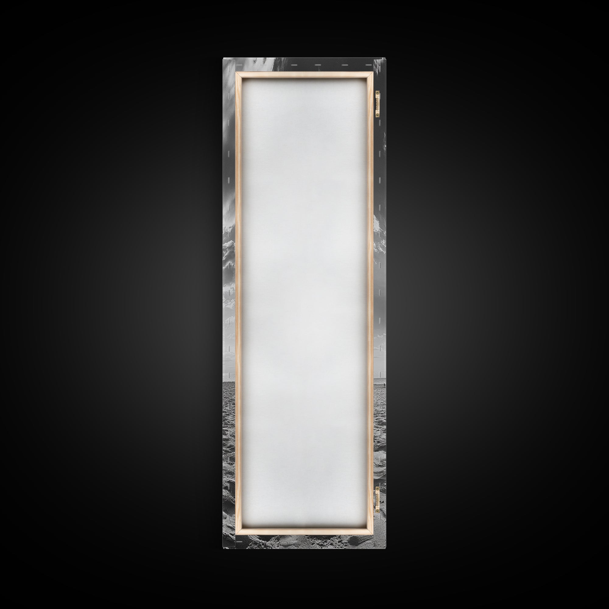 Beach Volleyball, Sandy Court, Summer Games, Ocean Sky, Active Lifestyle, Framed Canvas Print, Game Room Wall Art, Sporty Coastal Art