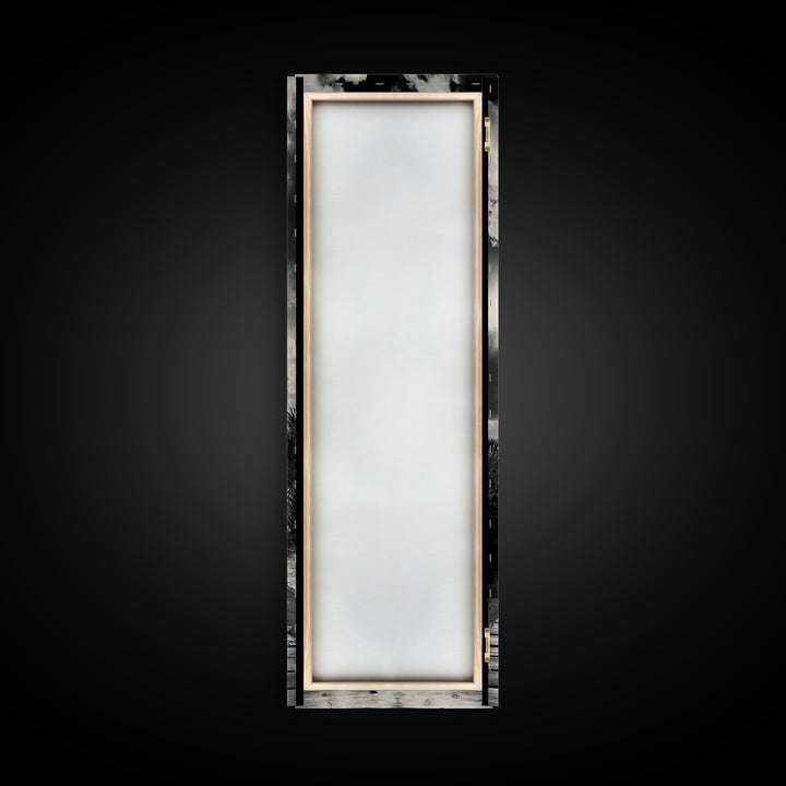 Boardwalk Path, Coastal Sunset, Palm Trees, Framed Canvas Print, Beach Walkway Wall Art, Entryway or Living Room Coastal Decor