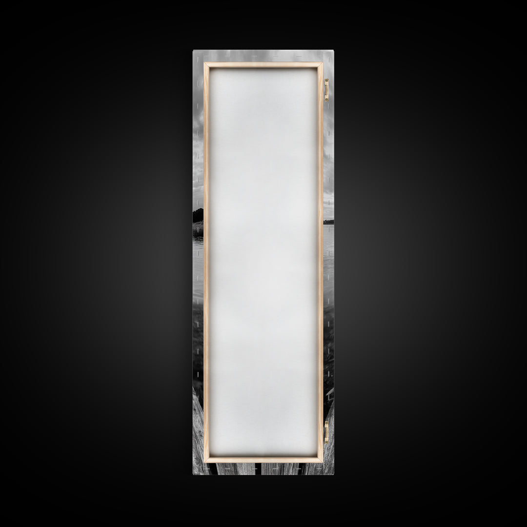 Rowboat Reflection, Still Water, Lake Life, Canvas Print, Rustic Cabin Wall Art, Nature Photography, Bedroom Art, Den Lakehouse Decor