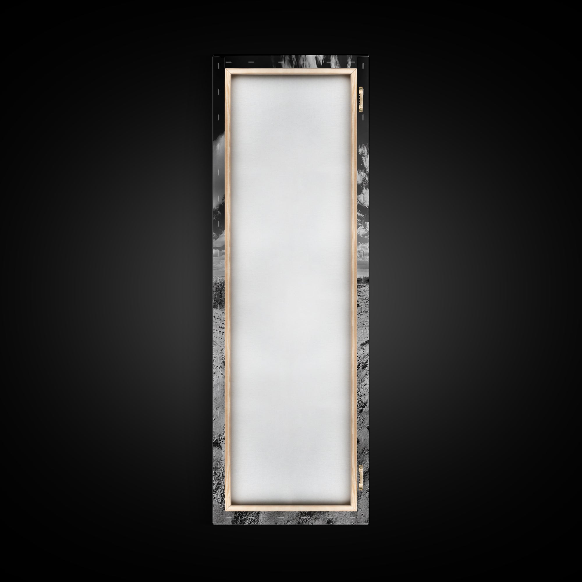 Desert Sinkhole Scene, Mysterious Landscape, Surreal Earth Art, Framed Canvas Print, Moody Bedroom Print, Office Wall Art, Cabin Wall Art