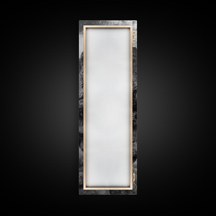 Rocky Ocean Cove, Peaceful Coastal Passage, Zen Nature Art, Framed Canvas Print, Bathroom Print, Coastal Entryway Wall Art, Beach House Decor