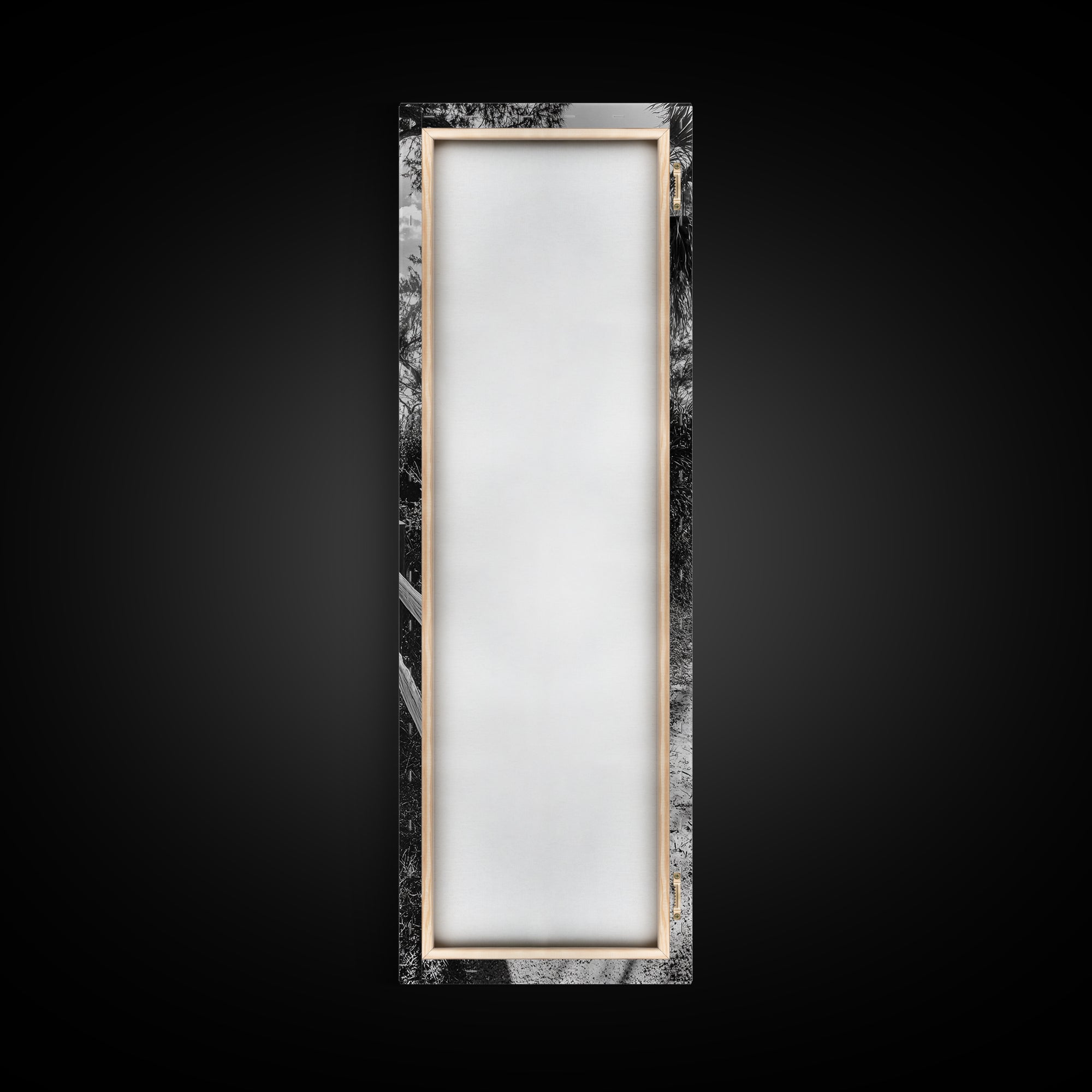 Beach Path, Palm Shadows, Coastal Walkway, Tropical Foliage, Canvas Print, Bathroom or Hallway Wall Art, Coastal Minimalist, Cozy Lodge Decor