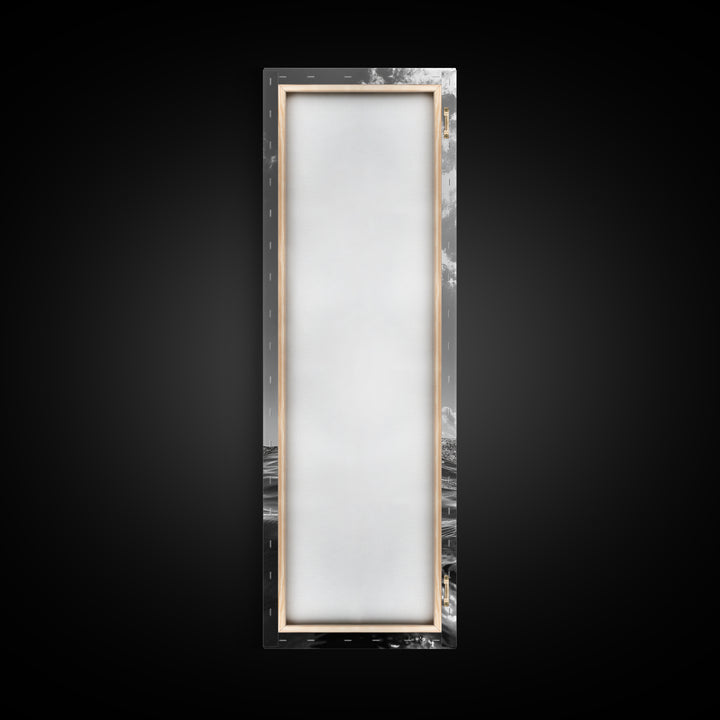 Dolphin Splash, Ocean Play, Marine Wildlife, Canvas Print, Coastal Bathroom Wall Art, Animal Lover Decor, Minimalist Ocean Scene