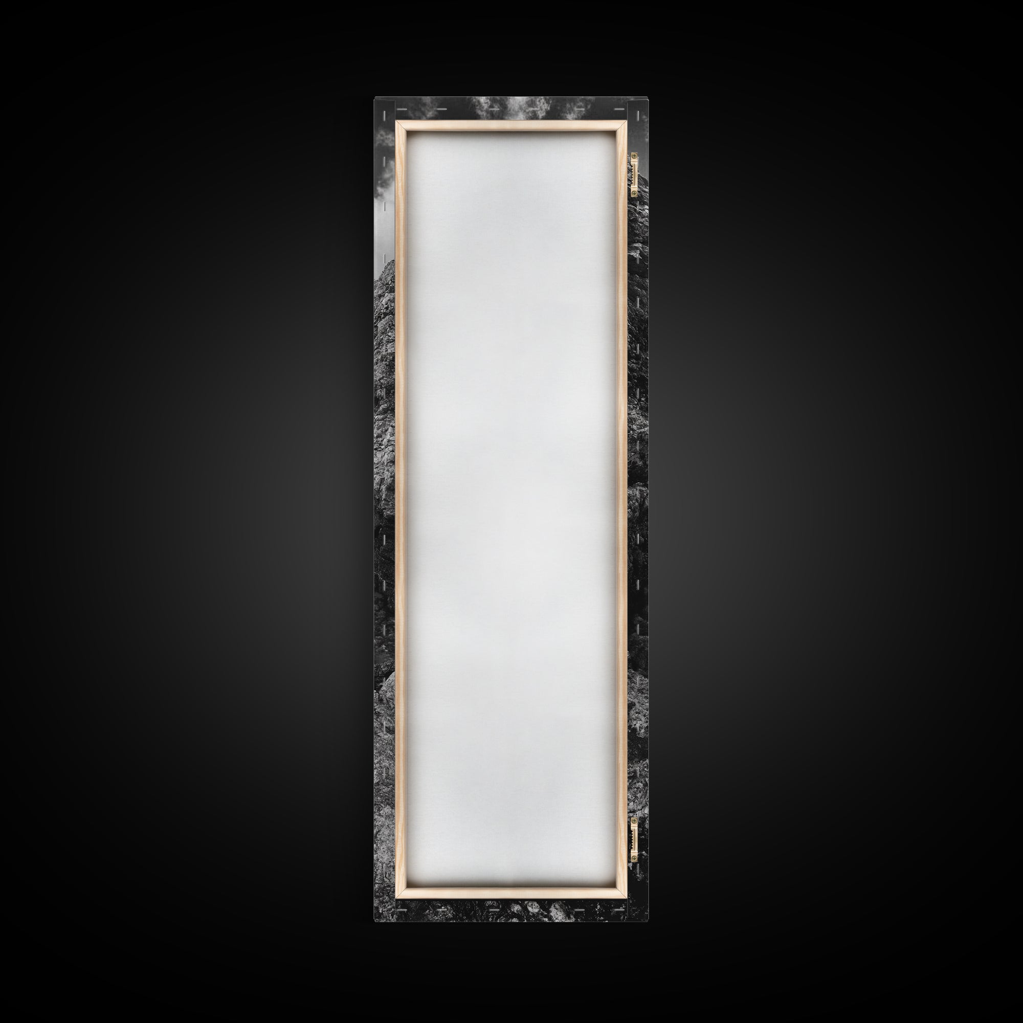 Coastal Cliff Path, Ocean Serenity, Rock Wall Art, Seascape Photography, Framed Canvas Print, Modern Coastal Decor, Bedroom Wall Art