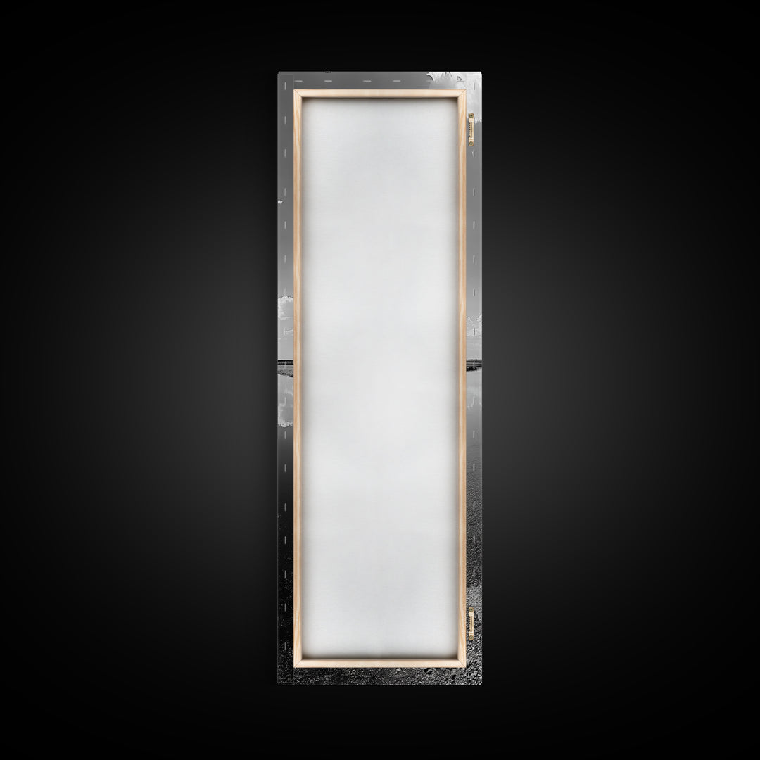 Cloud Reflections, Still Lake, Tranquil Waters, Sky Mirror Canvas Print, Minimalist Living Room Wall Art, Scandinavian Style Decor