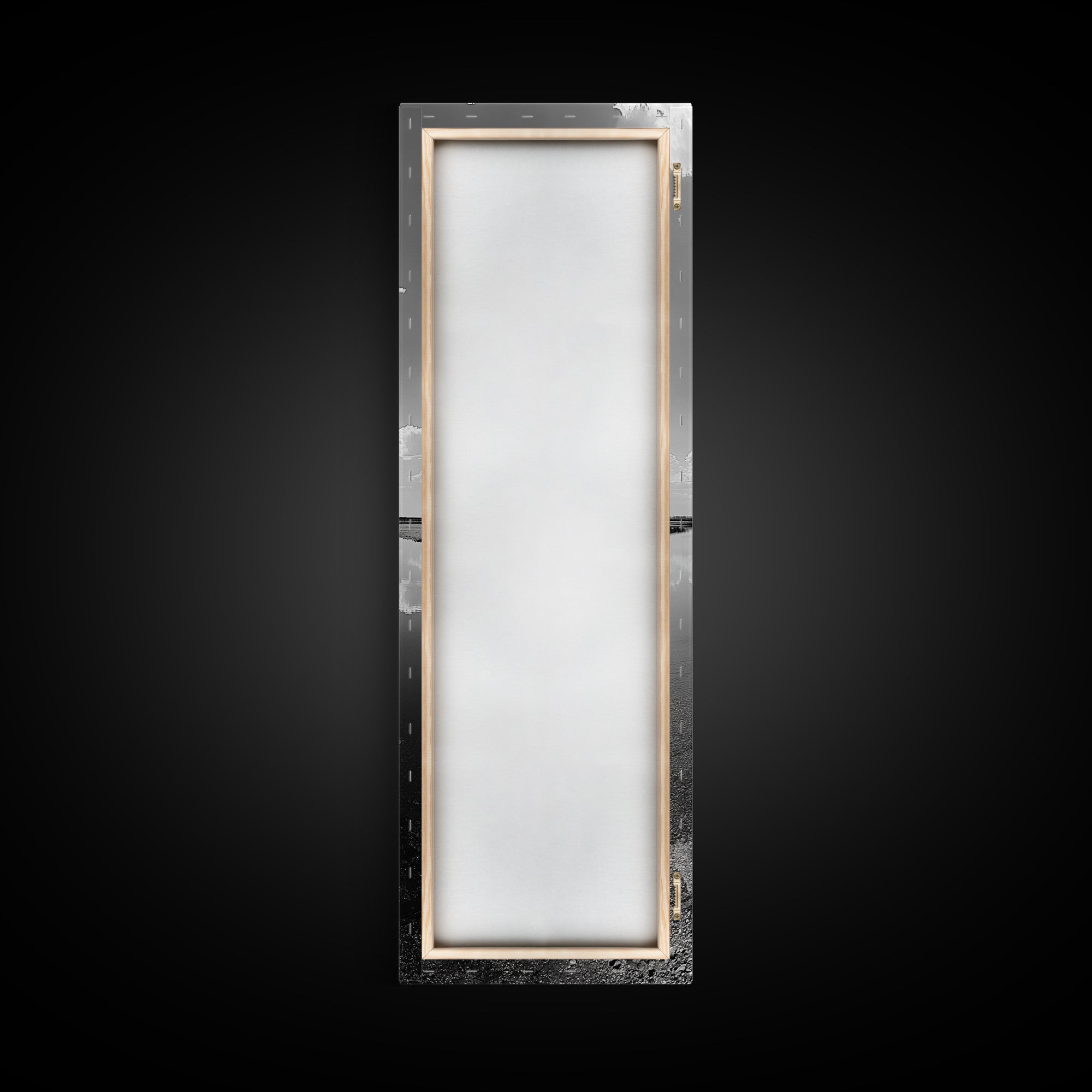 Cloud Reflections, Still Lake, Tranquil Waters, Sky Mirror Canvas Print, Minimalist Living Room Wall Art, Scandinavian Style Decor