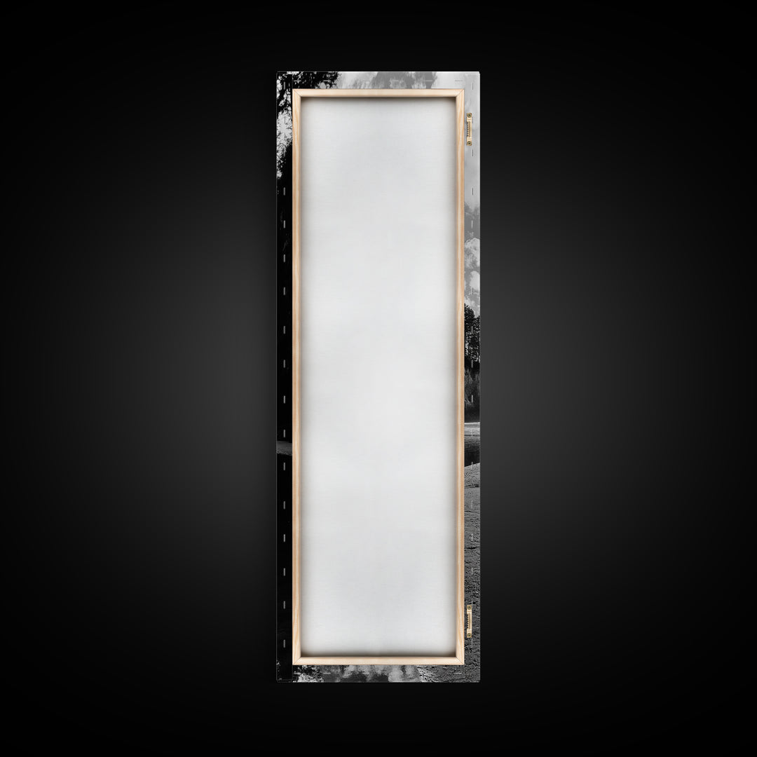 Tidepool Reflection, Ocean Mirror, Seaside Tranquility, Coastal Landscape, Framed Canvas Print, Spa Bathroom Wall Art, Minimalist Decor
