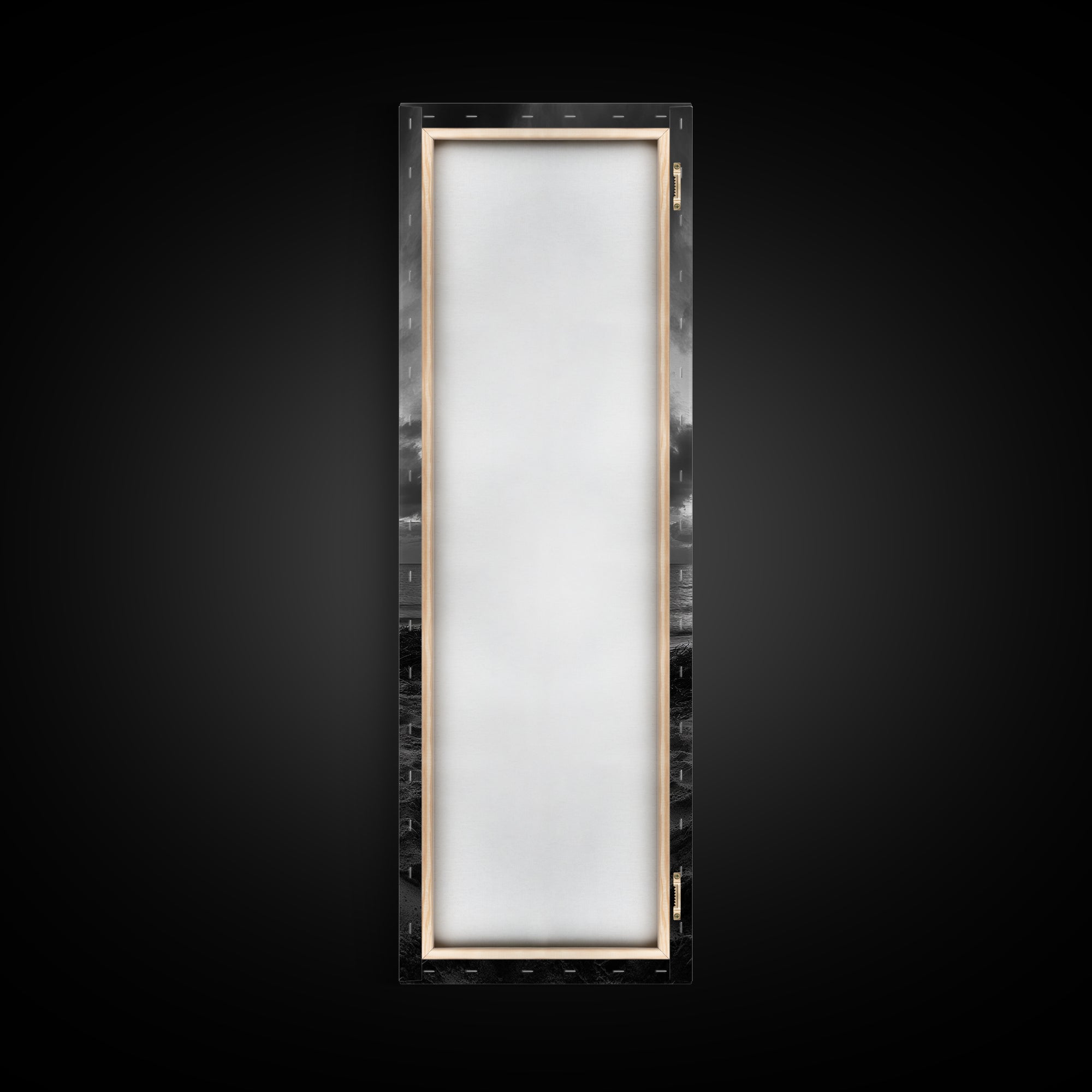 Campfire Glow Dusk, Beach Bonfire, Ocean Sunset Flame, Cozy Evening Mood, Framed Canvas Print, Fall Wall Art, Cabin Living Room Decor