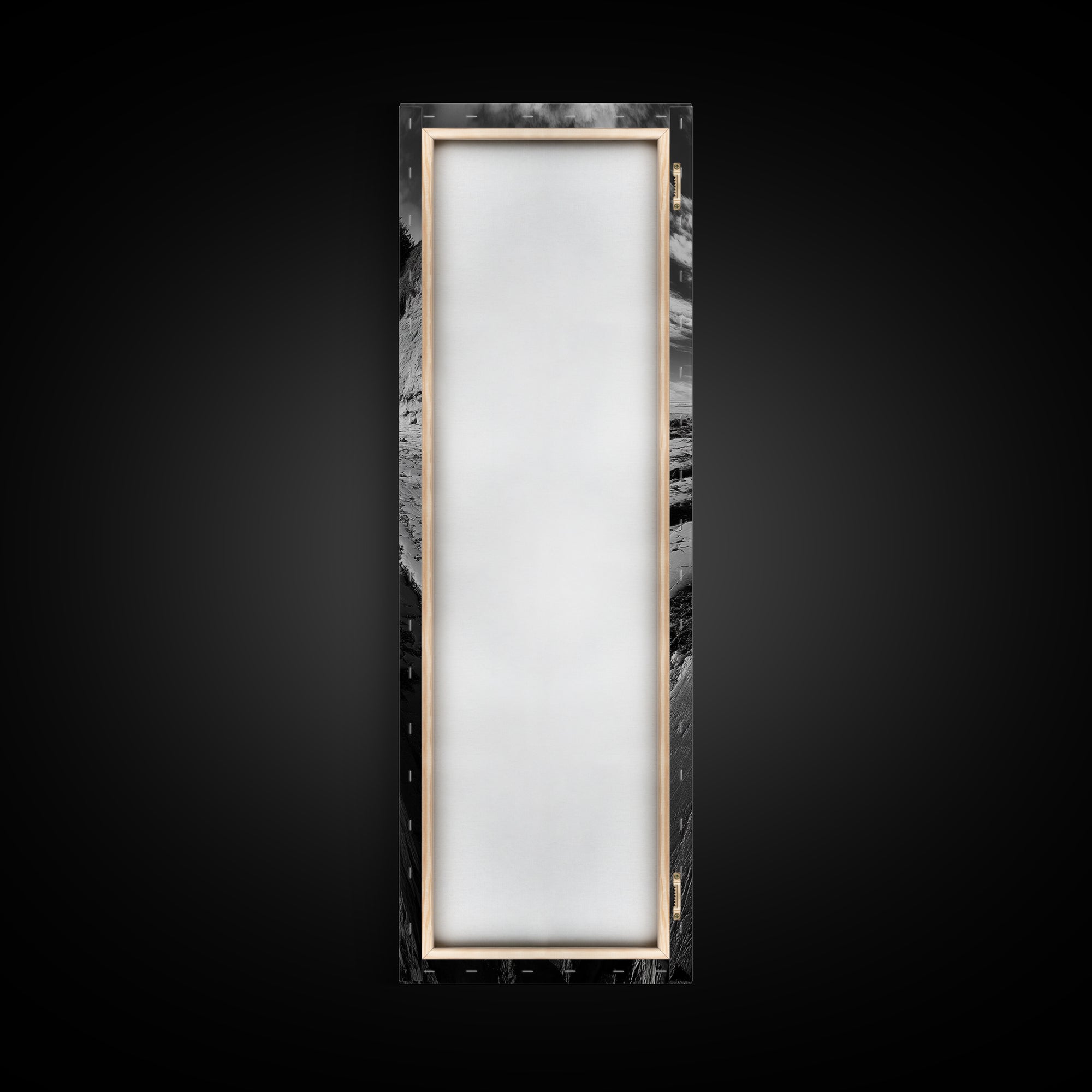 Driftwood Beach, Ocean Texture, Nature Scene, Canvas Print, Rustic Beach Decor, Coastal Wall Art, Bathroom Art, Moody Seaside Print