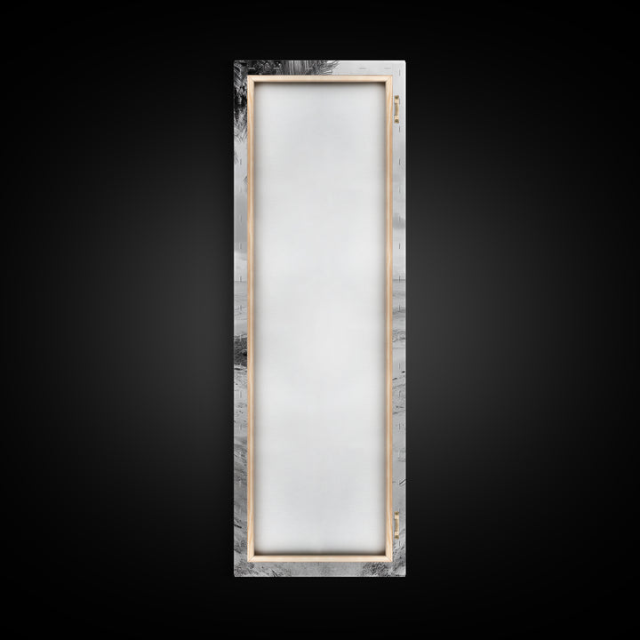 Canoe Shoreline, Island Escape, Tropical Minimalist, Ocean Mood, Framed Canvas Print, Beach House Decor, Bathroom Print, Hallway Wall Art