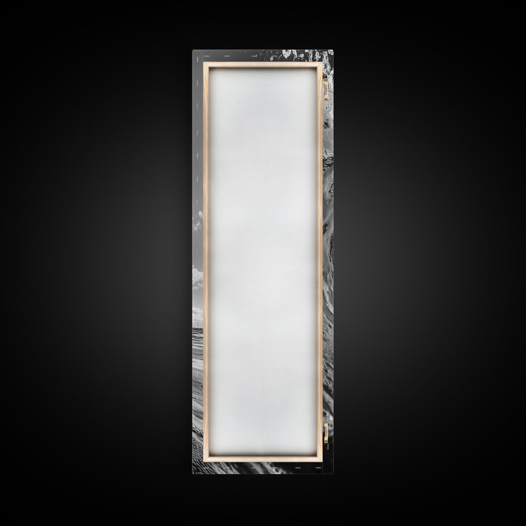 Curling Wave, Ocean Spray, Coastal Energy, Canvas Print, Surf Wall Art, Beach House Decor, Modern Minimalist Ocean Photography