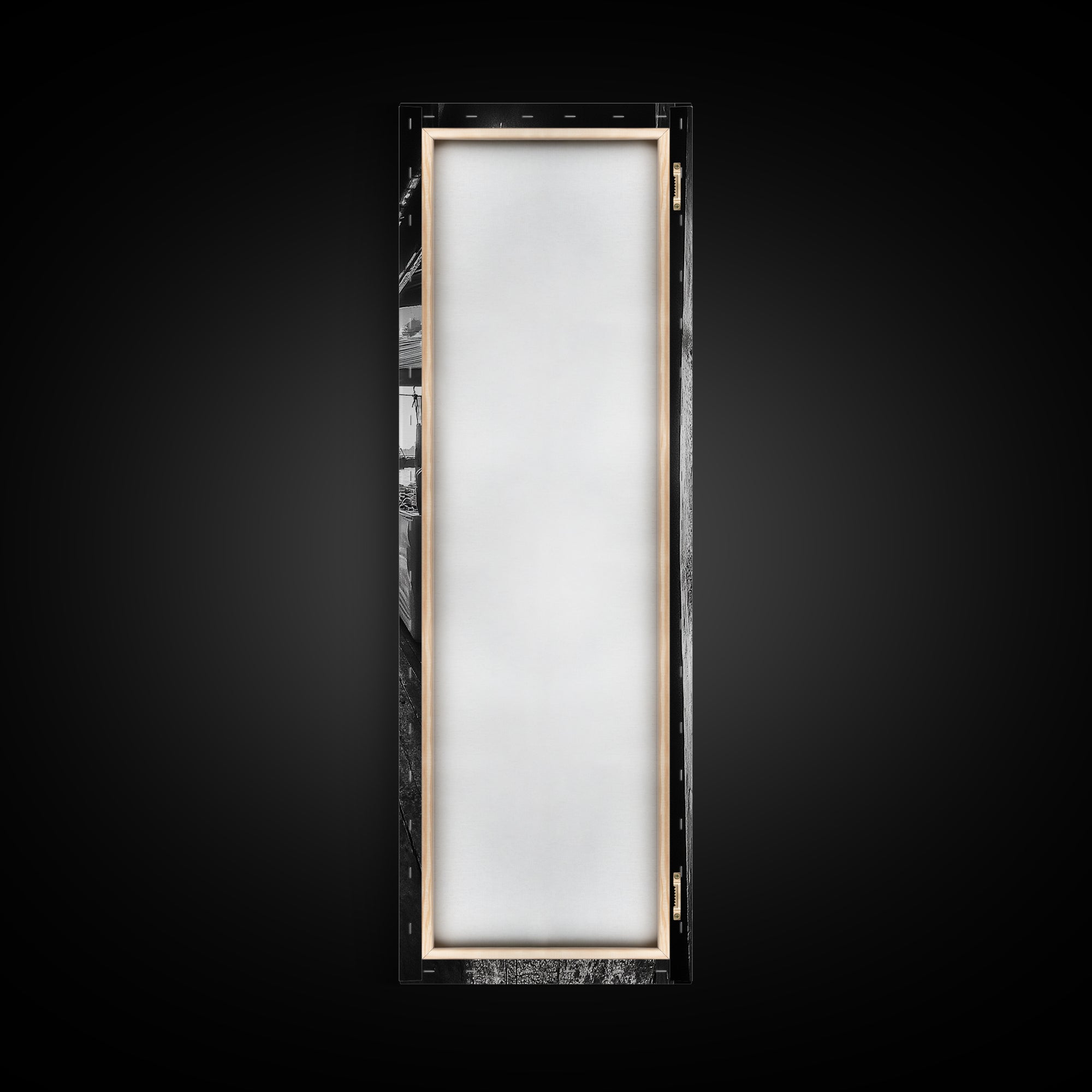 Dockside Market Light, Urban Waterfront Print, Golden Hour Street Scene, Canvas Print, Kitchen Wall Art, Moody City Photography